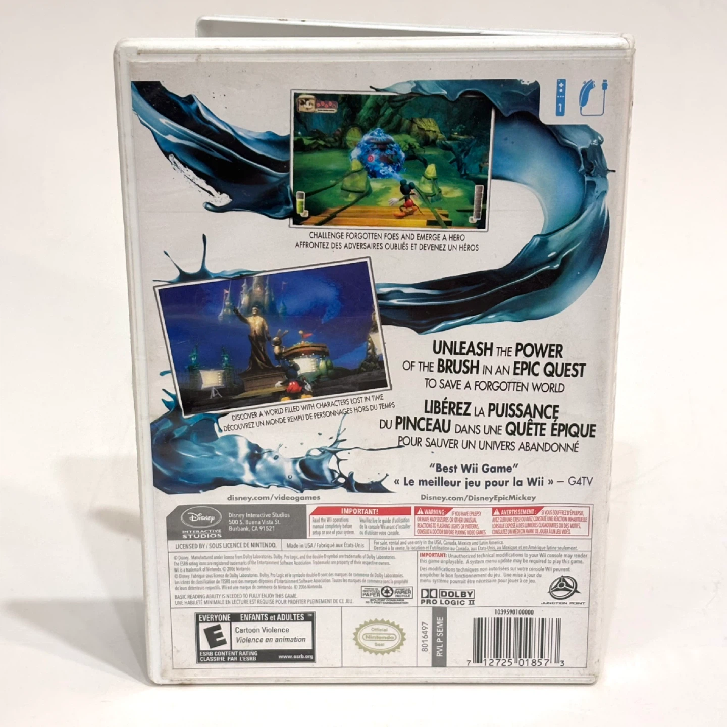 Disney Epic Mickey - Nintendo Wii - Mint Condition - photo 3