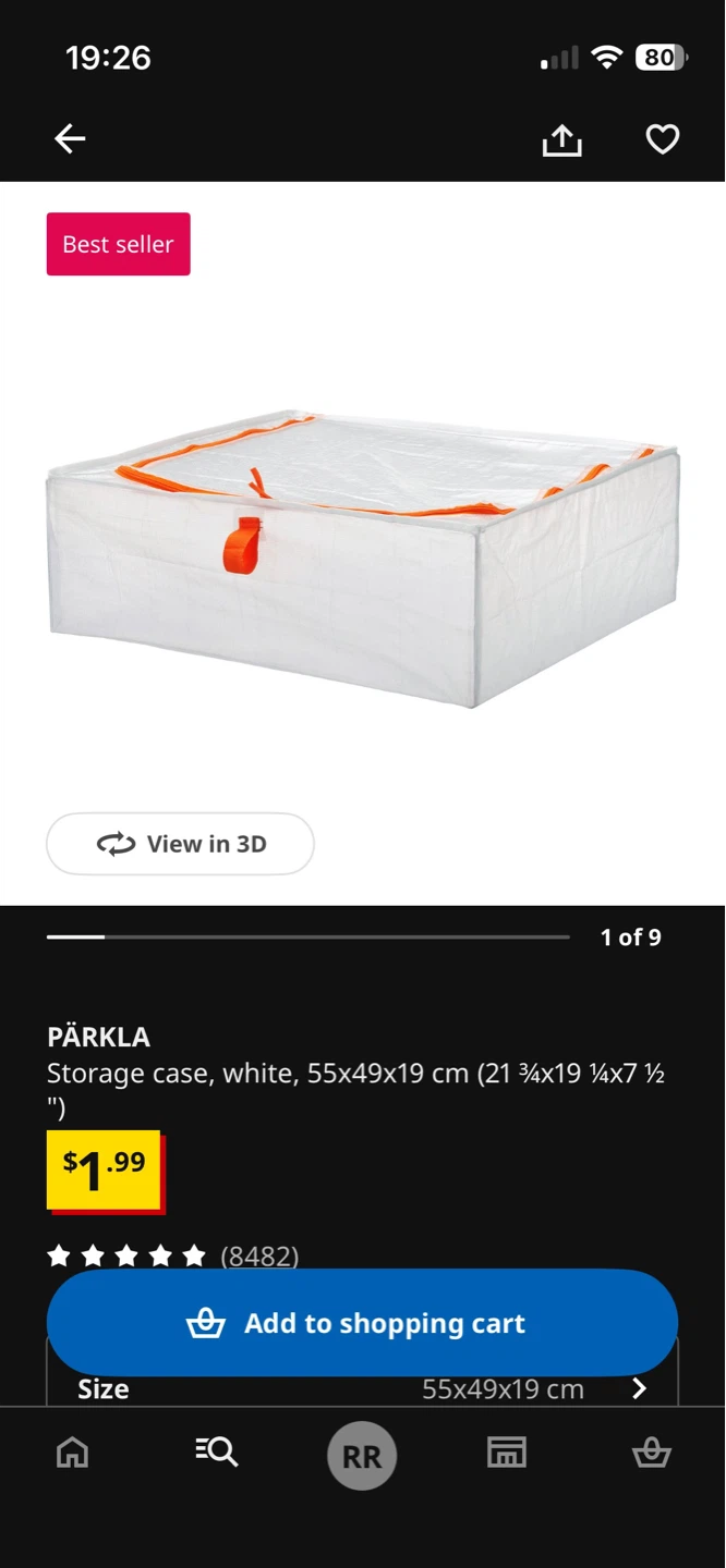 4 pcs IKEA Storage Case