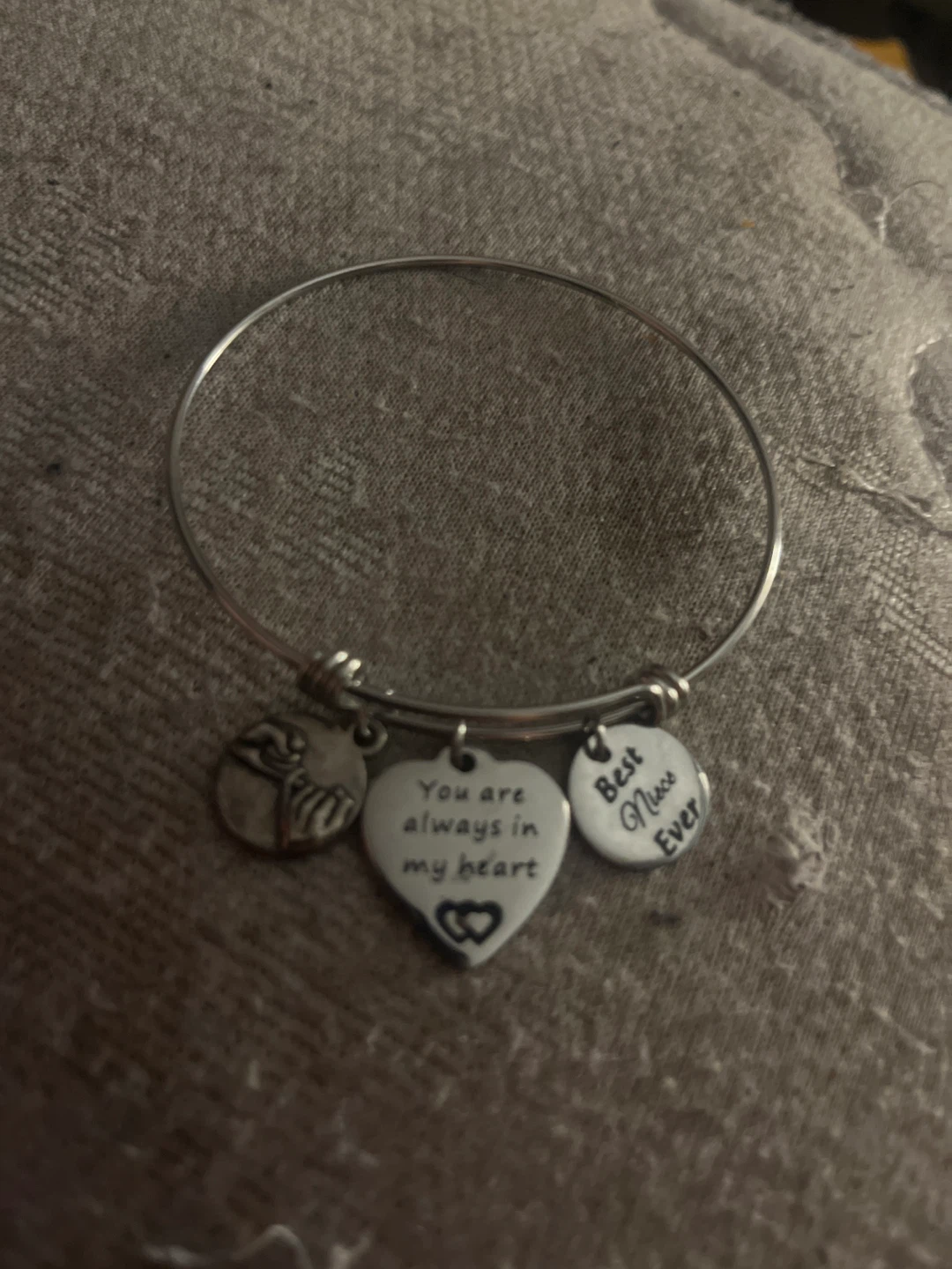 Niece Charm Bangle Bracelet