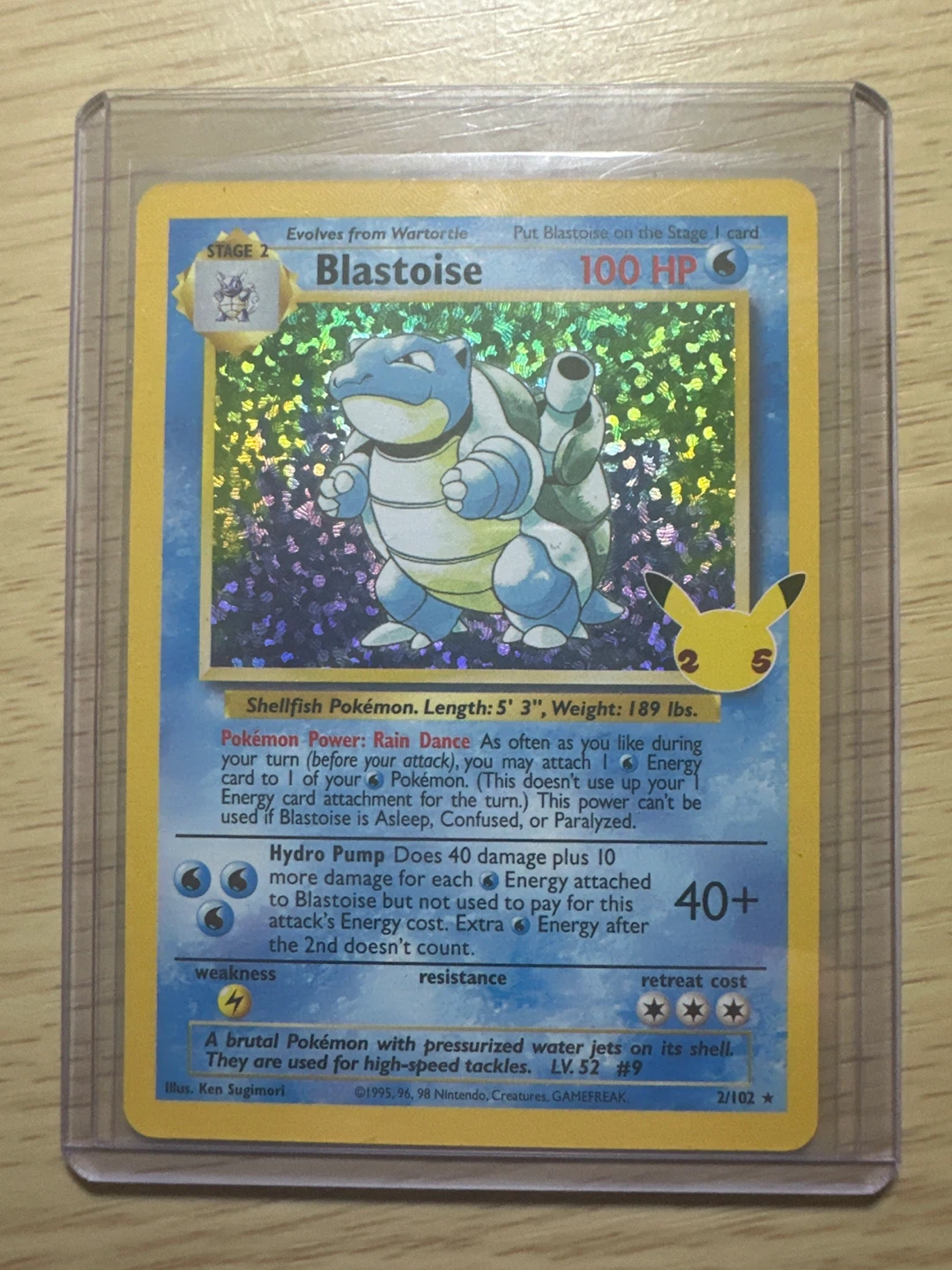 Pokemon Blastoise Stage 2 Card - photo 4