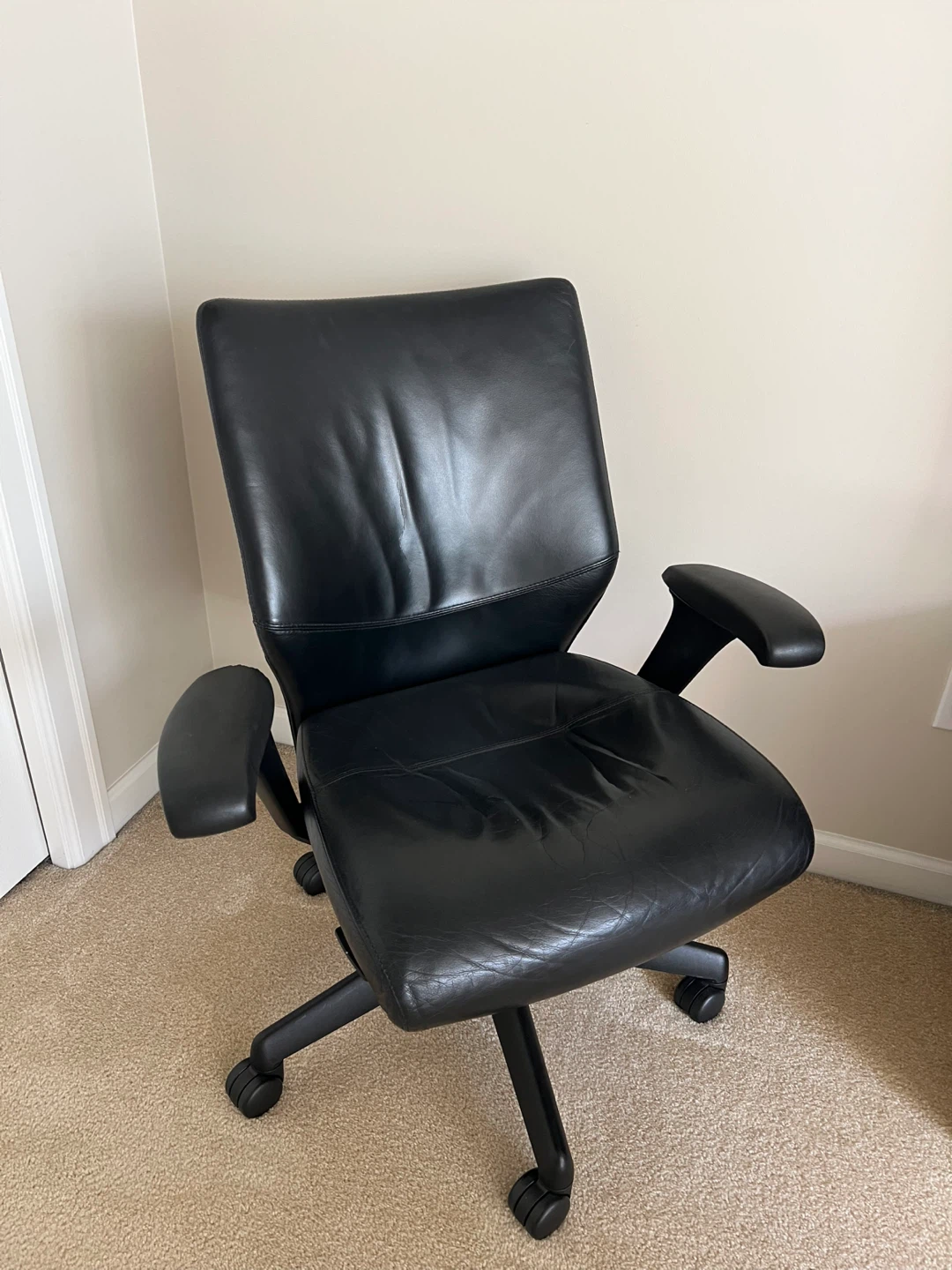 Black Leather Office Chair