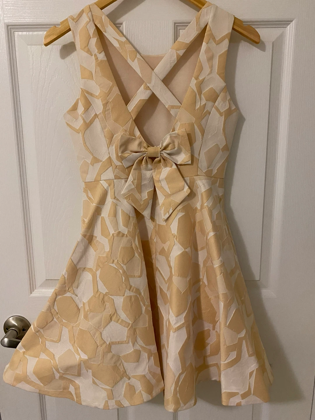 Blink Blank Sleeveless Dress with Bow Back - Size Medium - photo 2