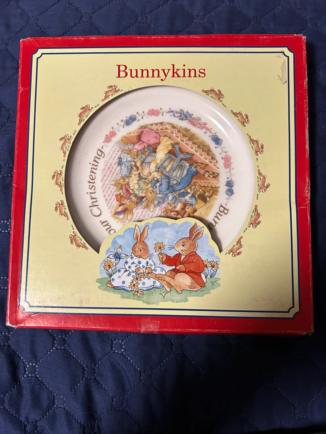Bunnykins Christening Plate