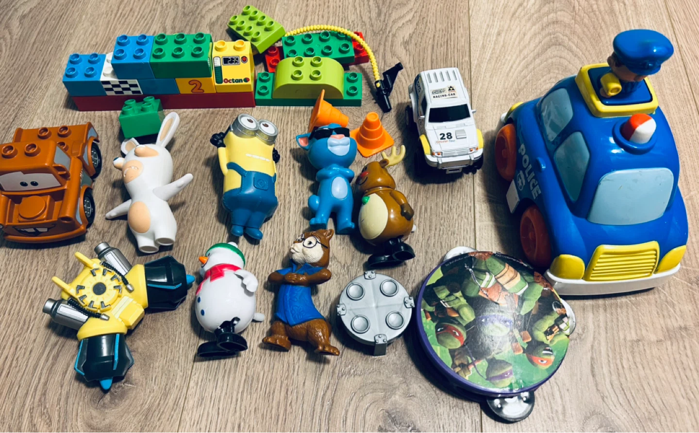 Kids Toy Bundle – LEGO Duplo, Police Car, Figures & More