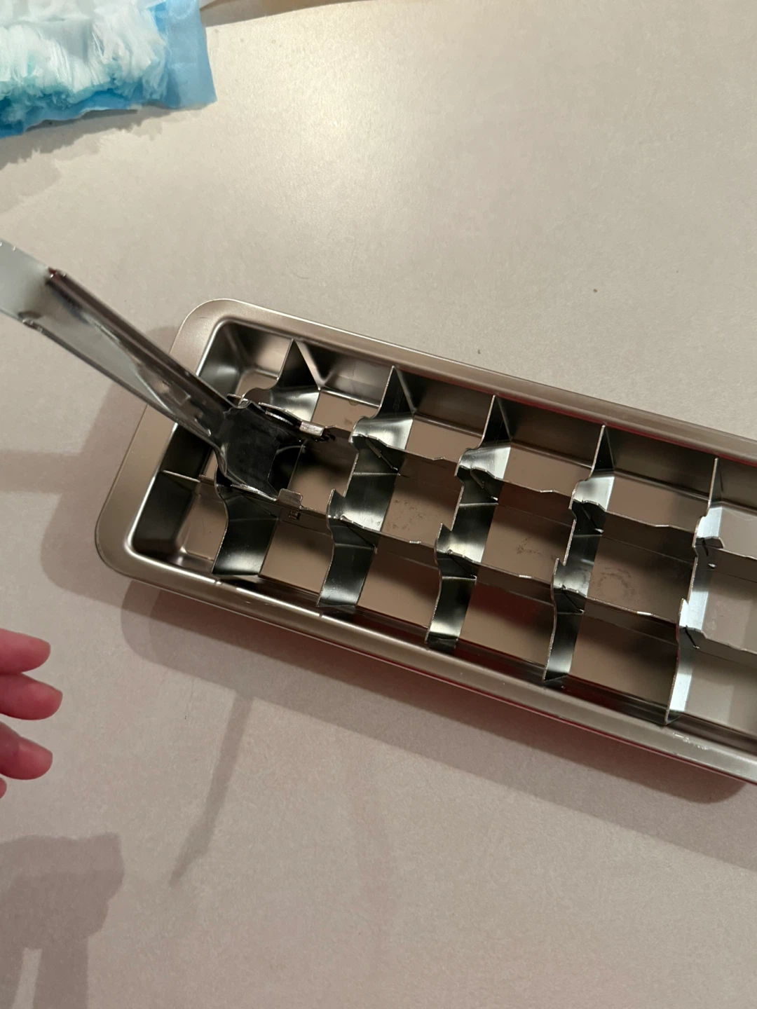 Stainless Steel Ice Cube Tray with Tongs - photo 3