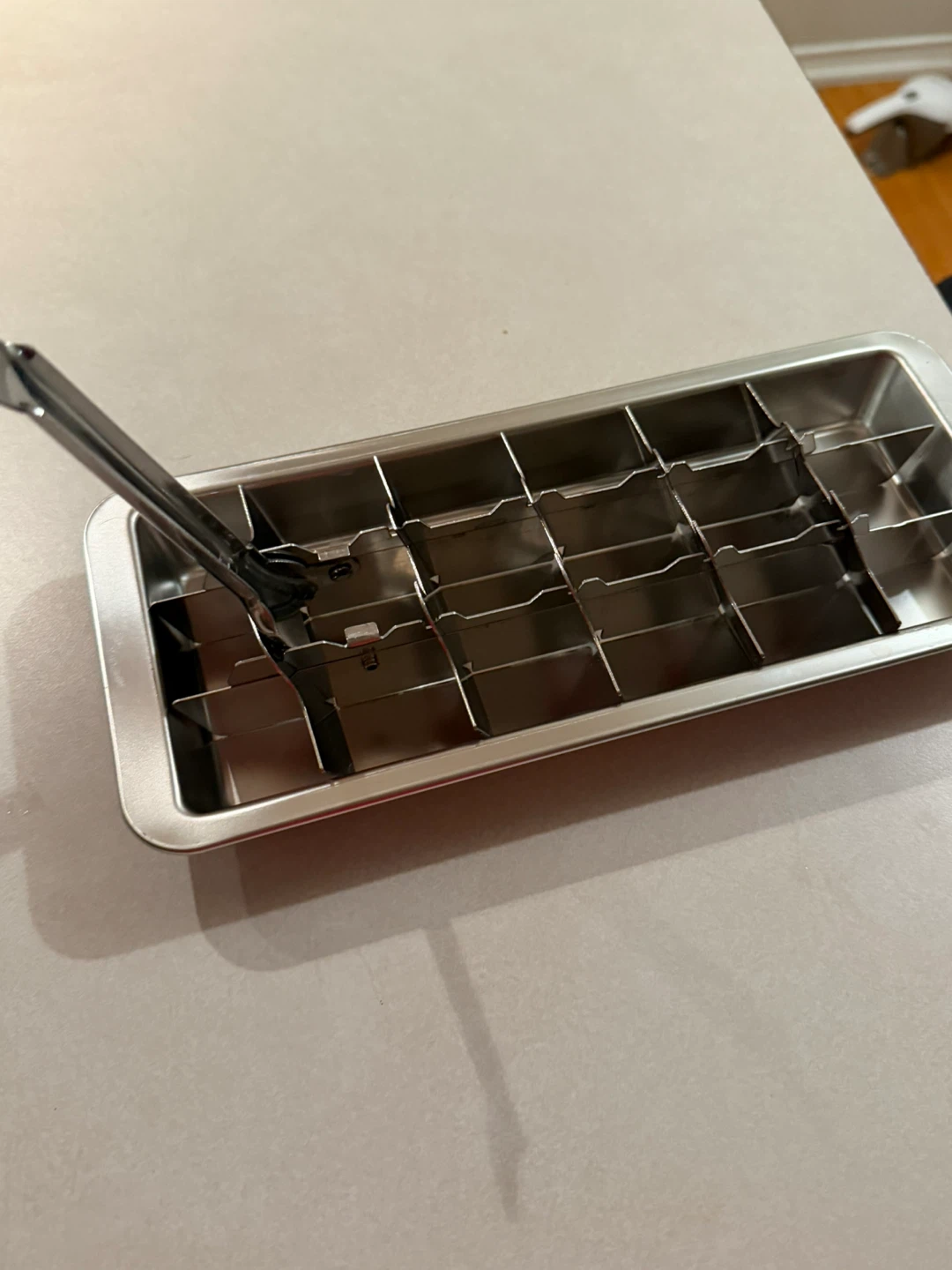 Stainless Steel Ice Cube Tray with Tongs