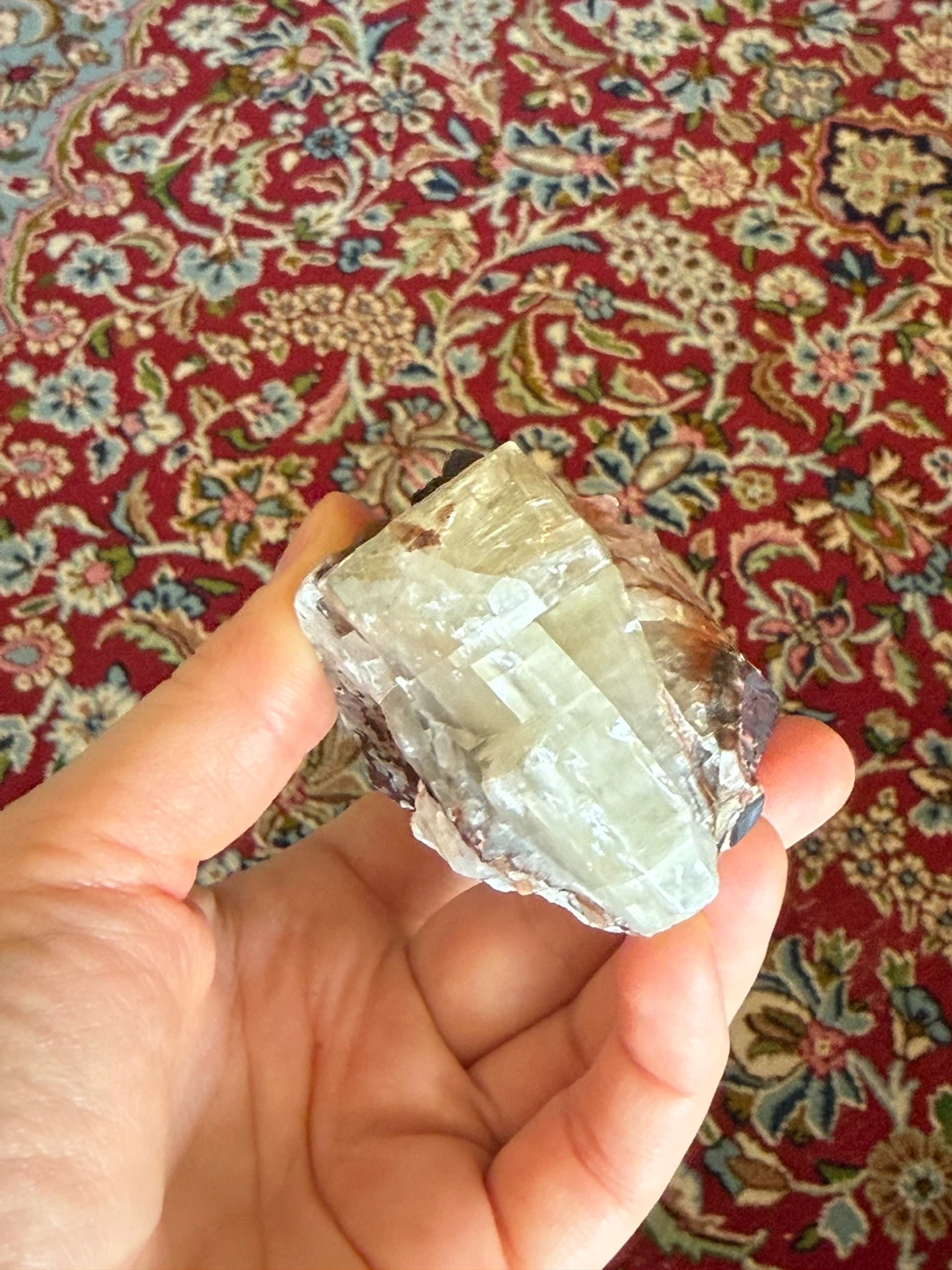 Raw Multicoloured Calcite Gemstone Crystal - photo 5