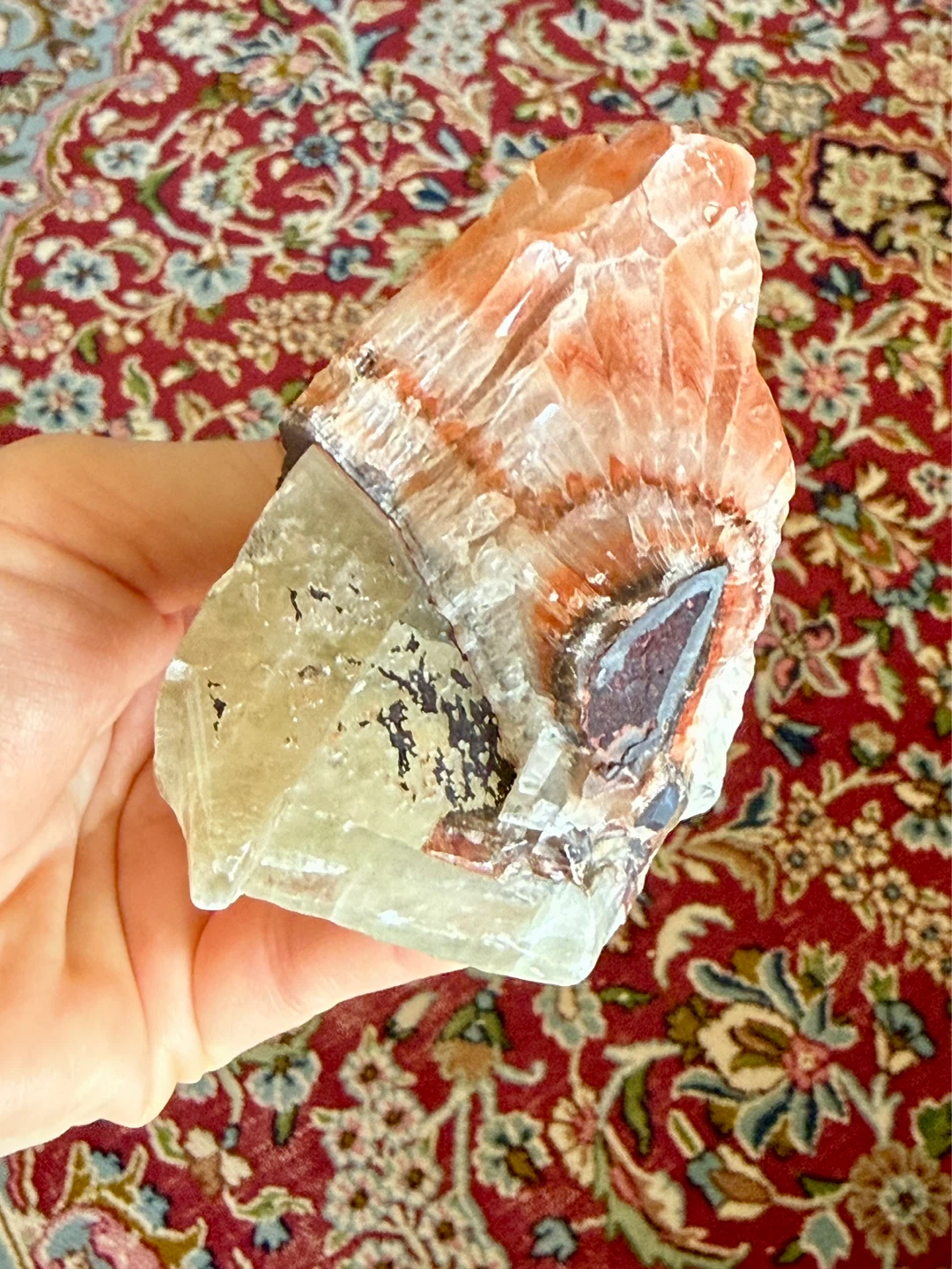 Raw Multicoloured Calcite Gemstone Crystal