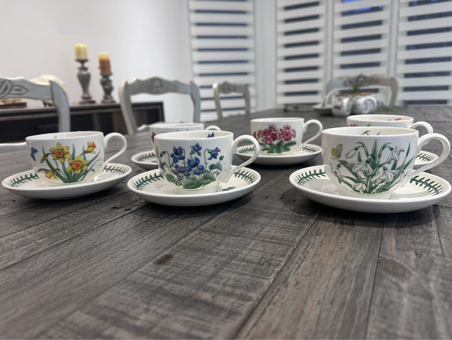 Portmeirion Botanic Garden Cups and Saucers Set - photo 2