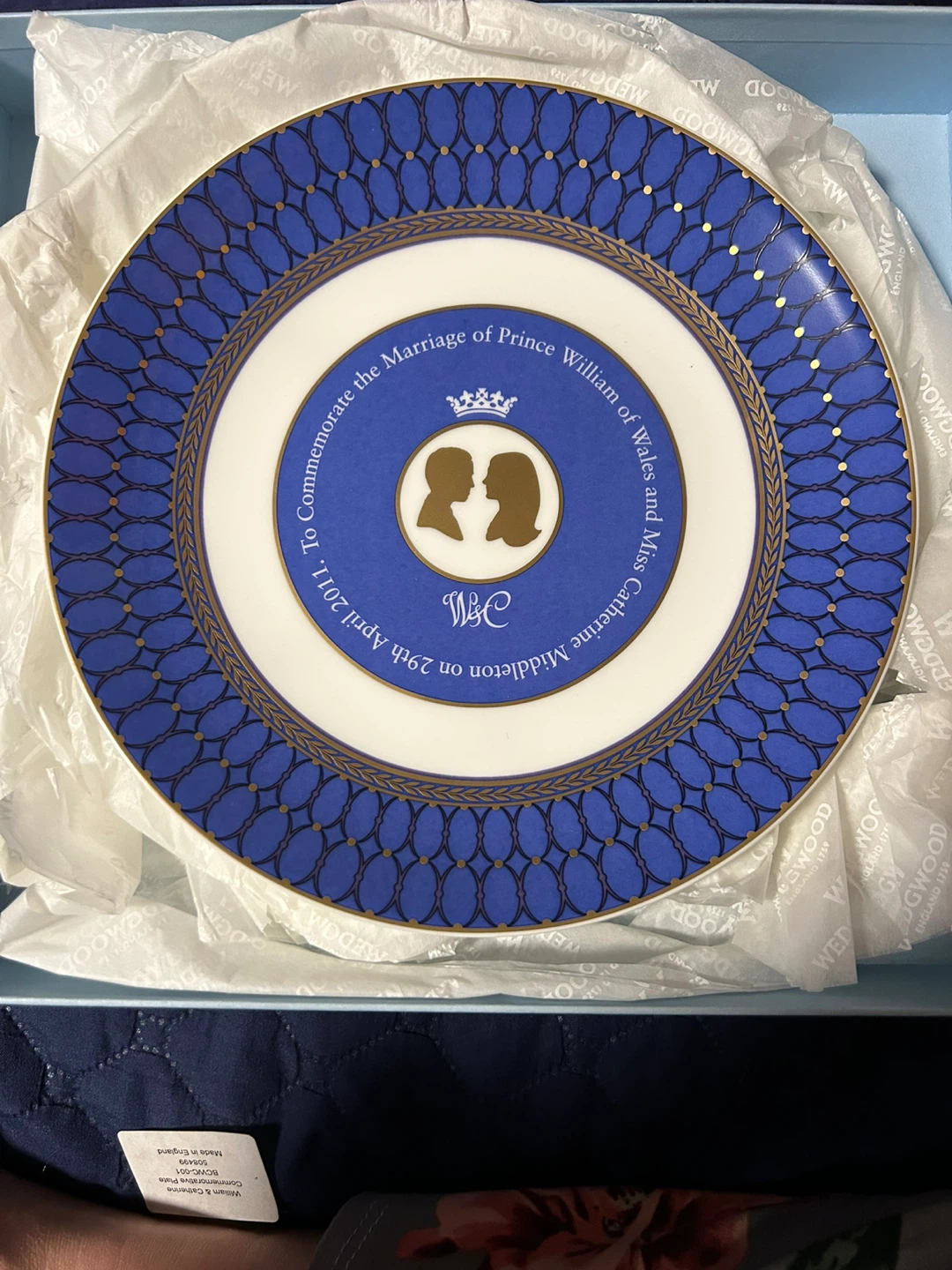 Wedgwood Commemorative Plate - Royal Wedding 2011