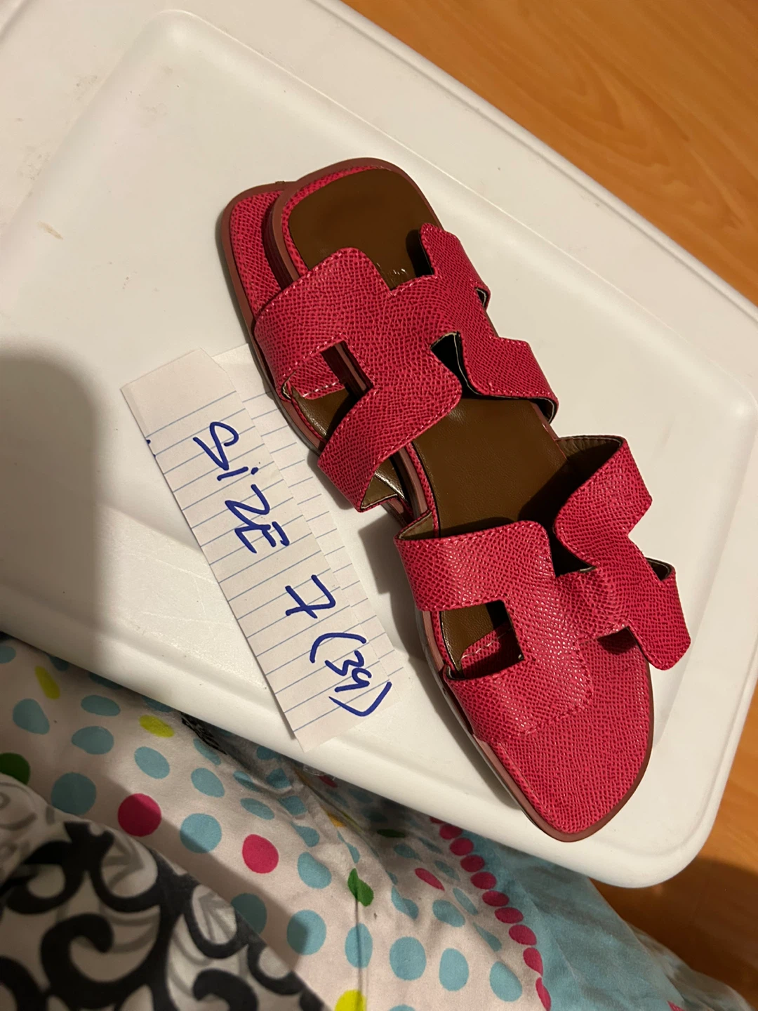 Sandal Size 39 (US 7) dark pink - photo 3