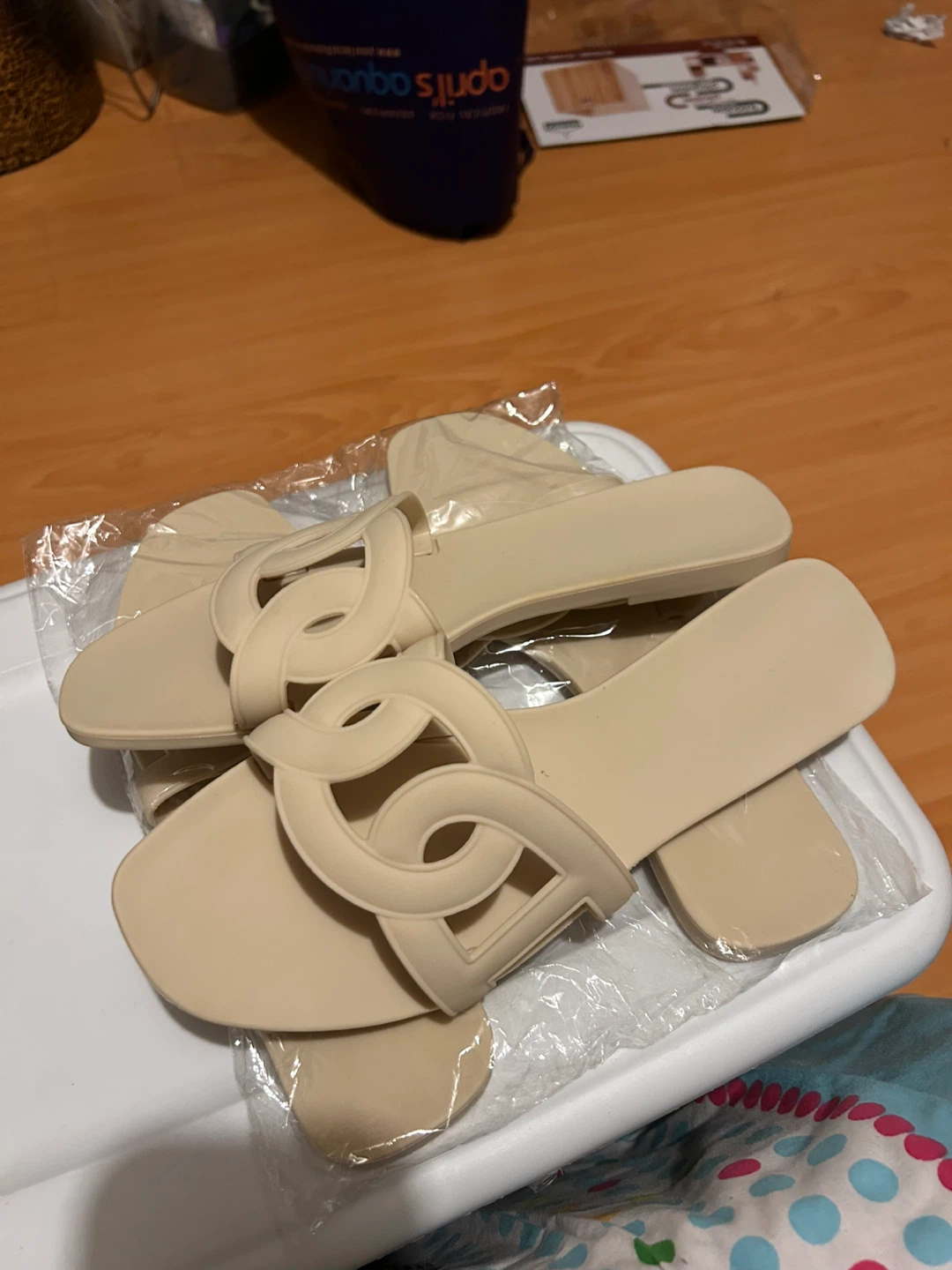 Beige Jelly Sandals - photo 2