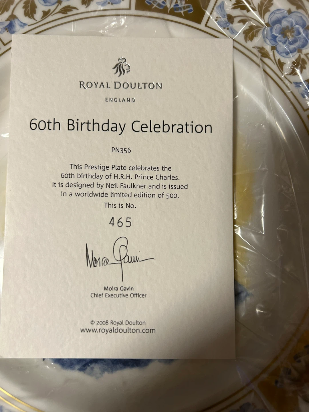 Royal Doulton 60th Birthday Celebration-   - - photo 2