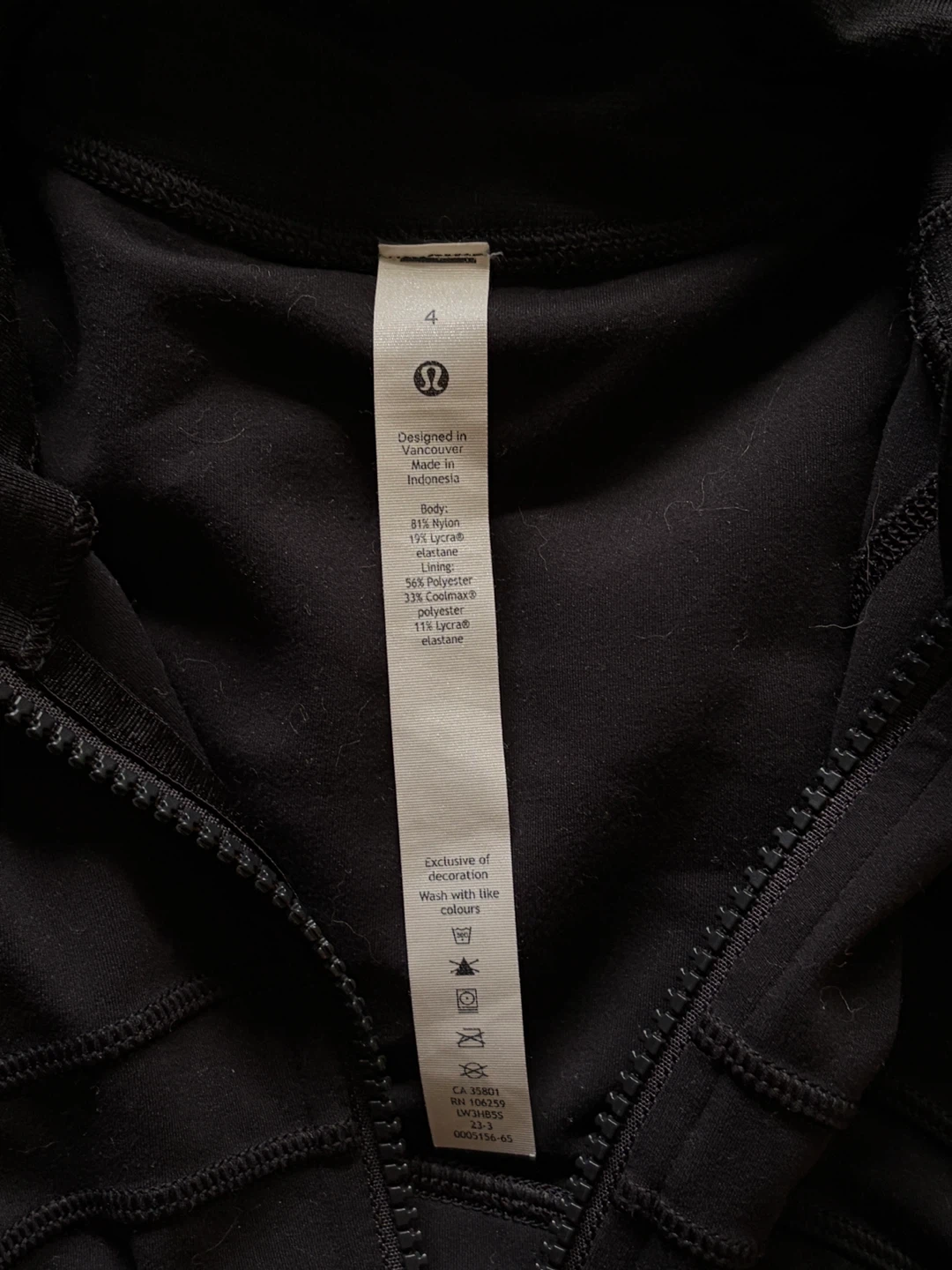 Lululemon Black Full Zip Jacket - photo 2