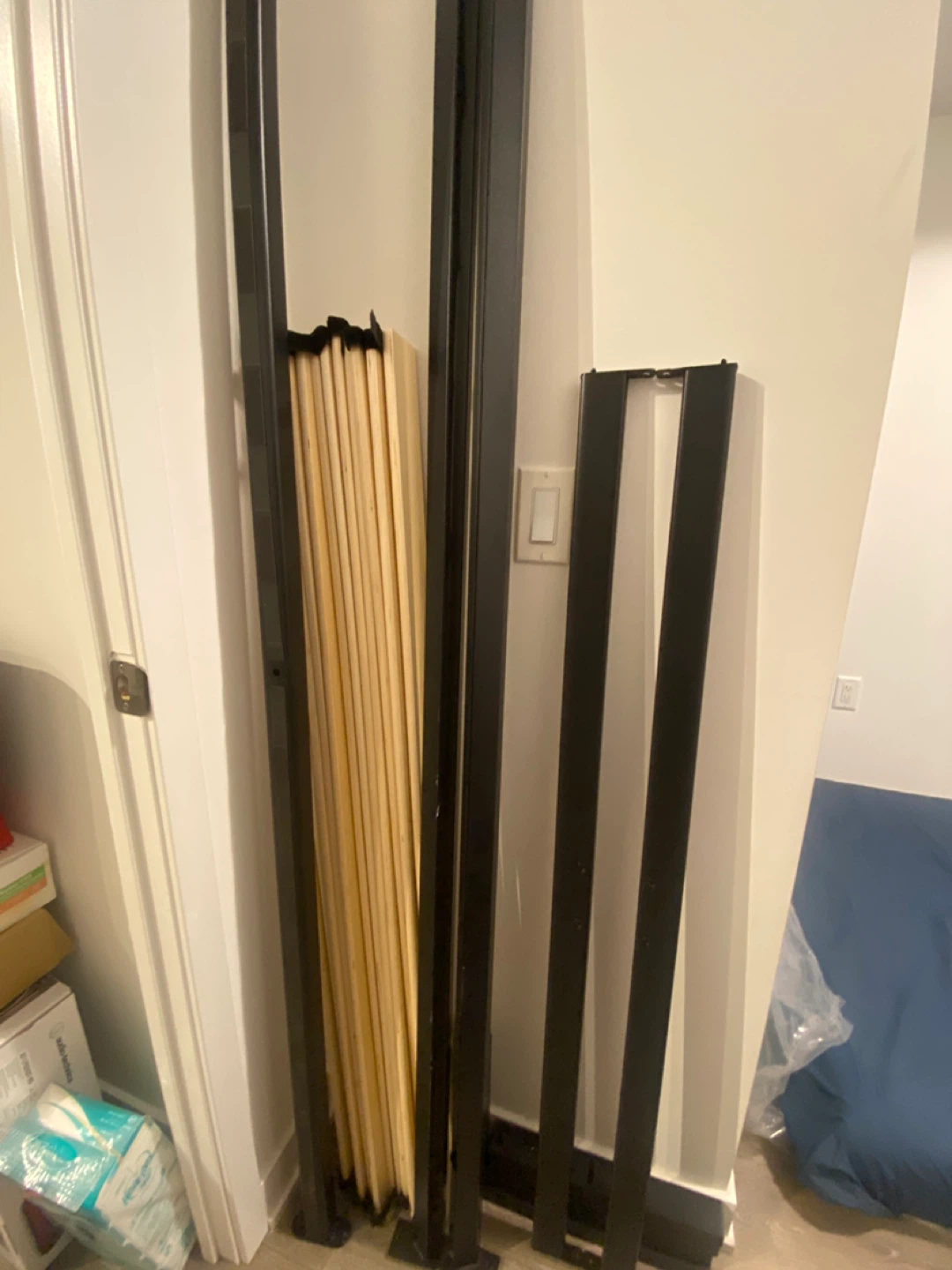 Black Full Size Metal Bed Frame - photo 2