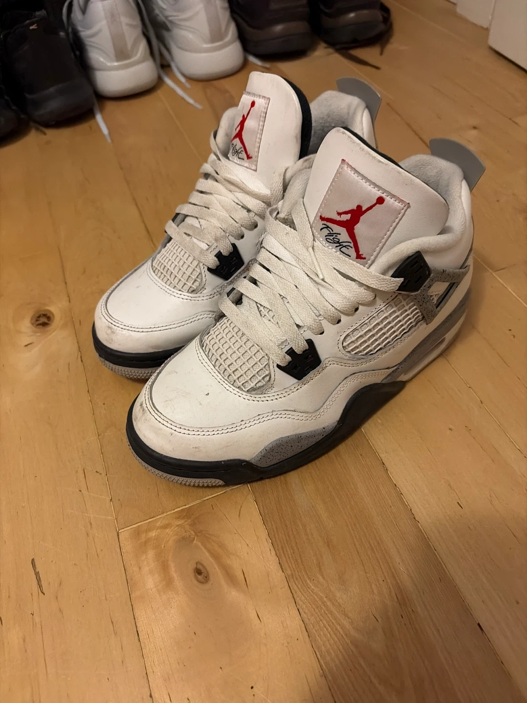 Nike Air Jordan 4 Retro White Cement Sneakers