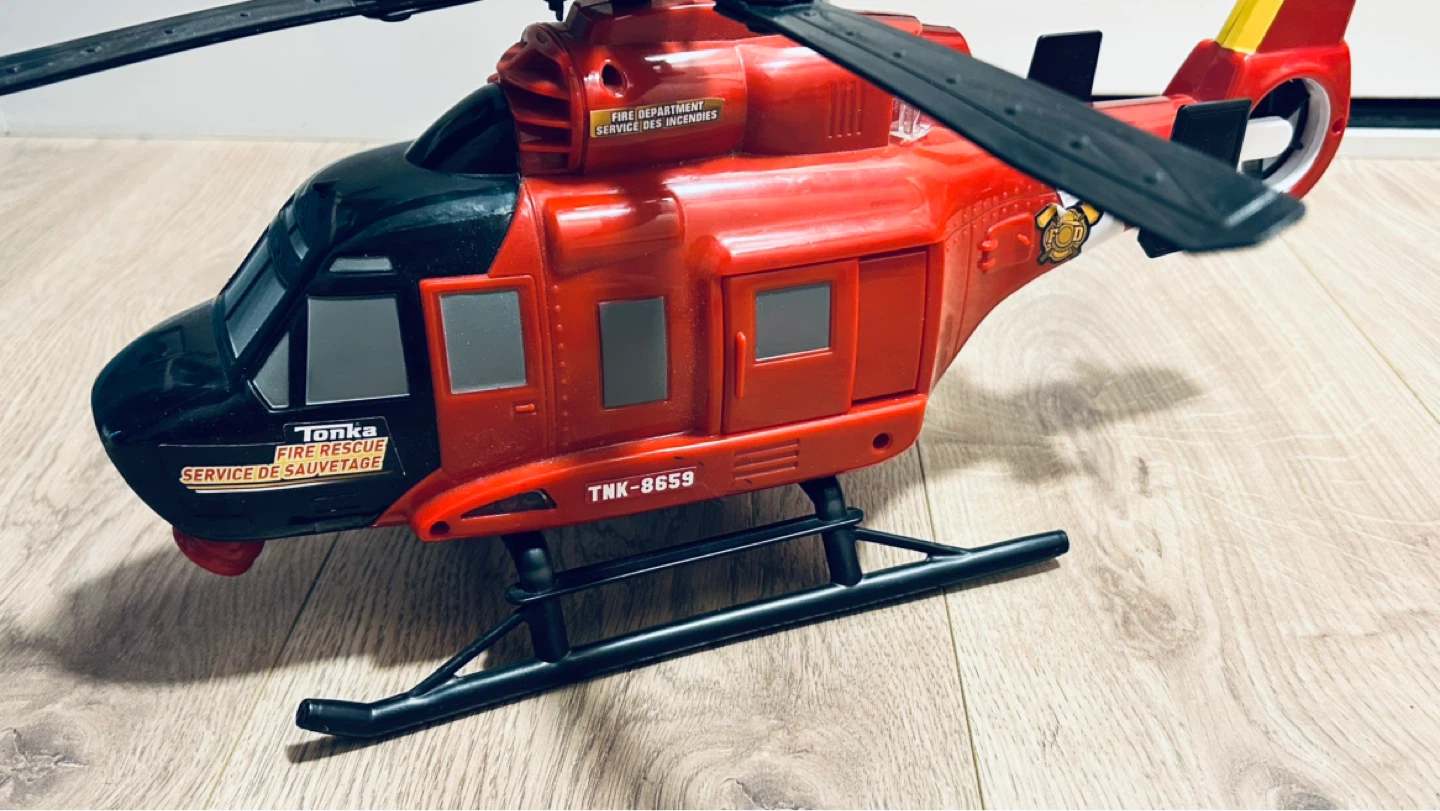 Large Tonka Fire Rescue helicopter toy by Hasbro (2013) - photo 3