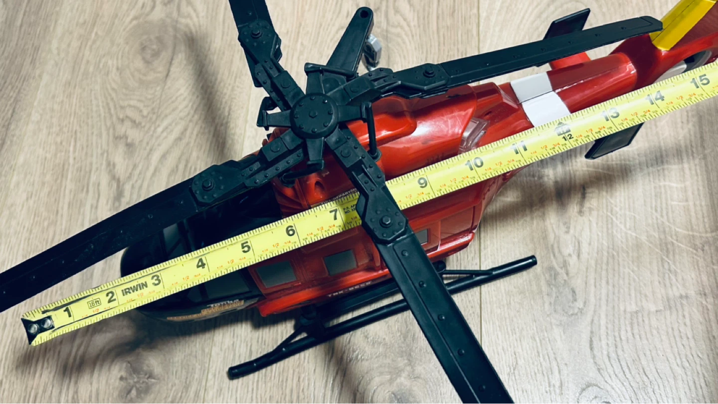 Large Tonka Fire Rescue helicopter toy by Hasbro (2013) - photo 2