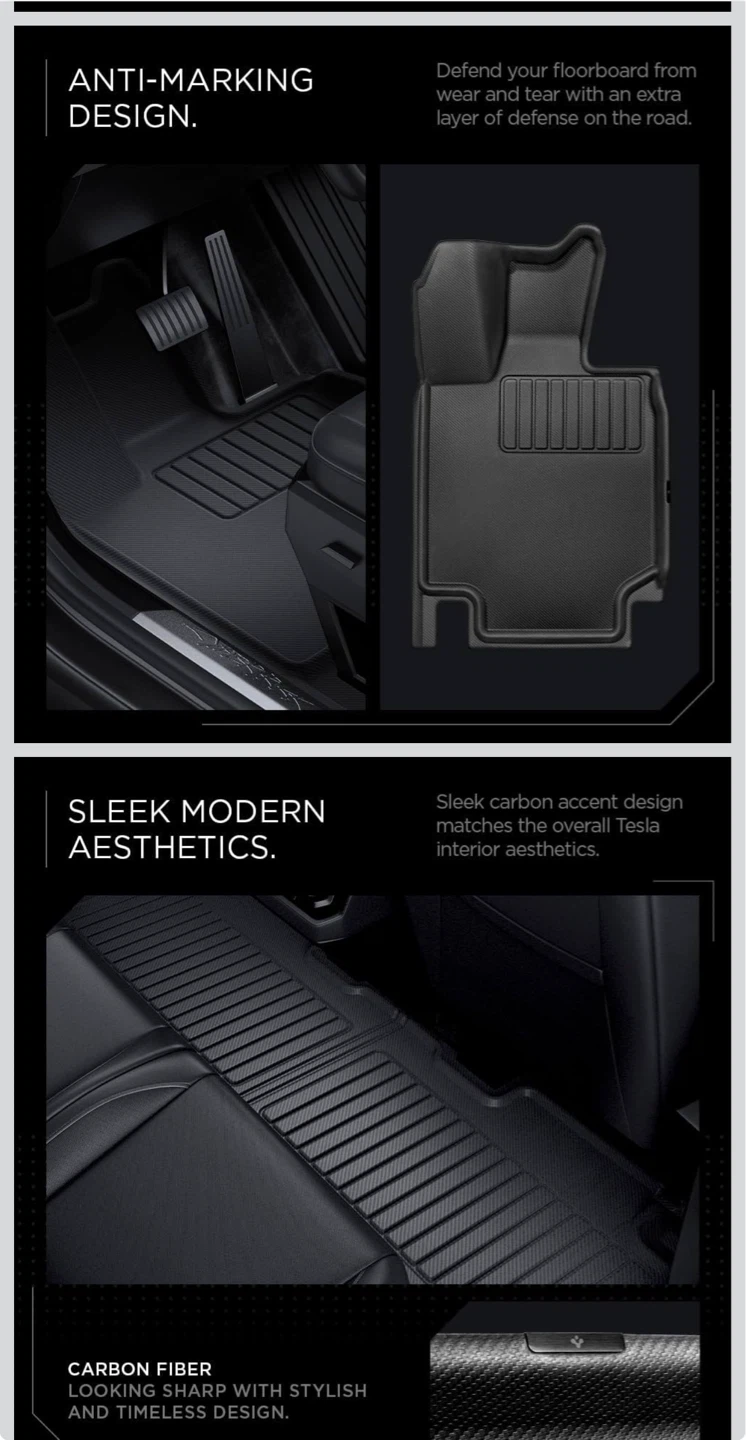 WeatherBloc Floor Mats for Tesla Cybertruck 2023-2025 Non-Slip - photo 3