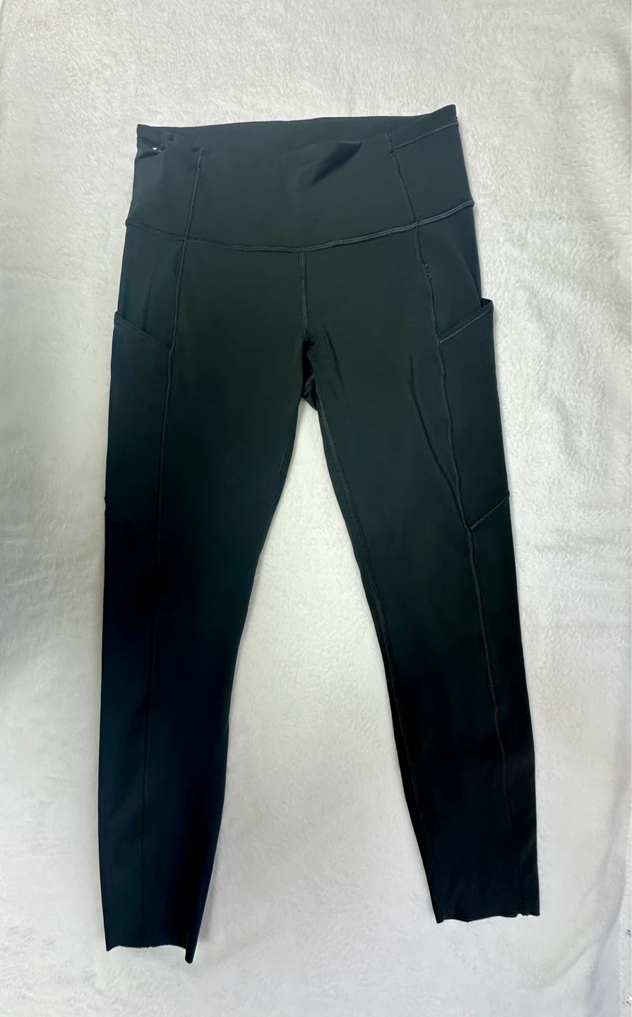 Lululemon Fast & Free High-Rise Crop (Graphite Gray, Size 6) - photo 2