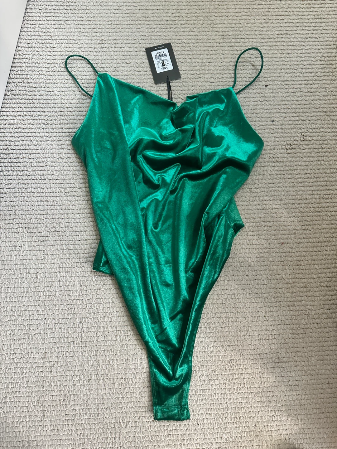 🆕 Women's Velvet Bodysuit M