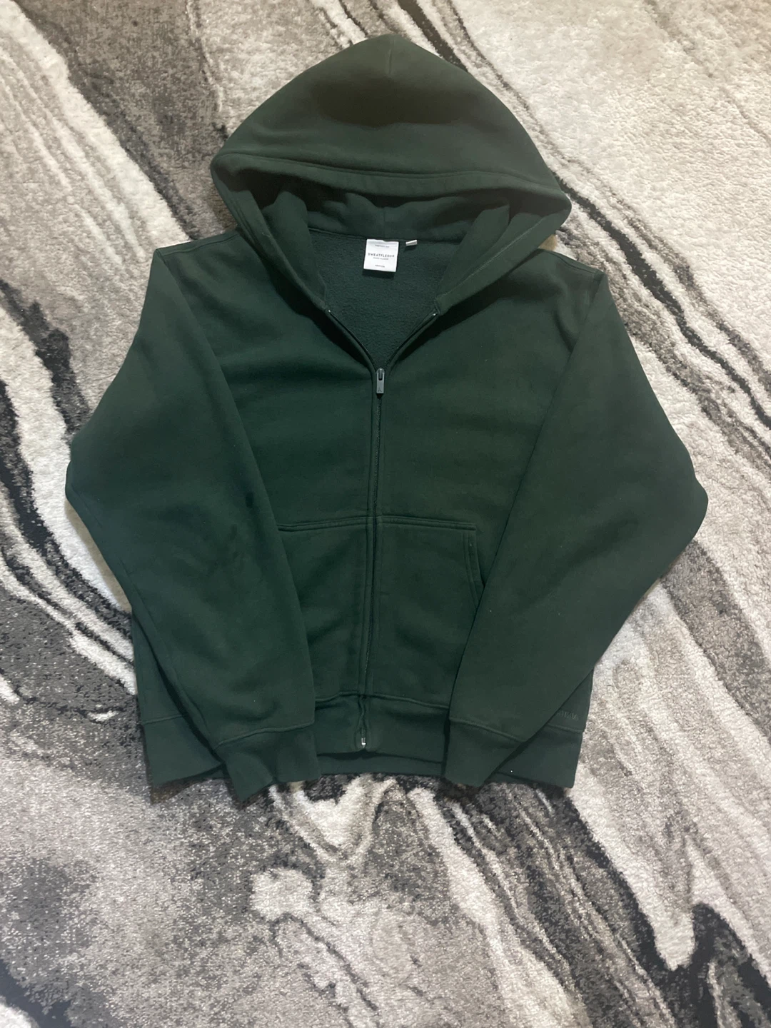 Green Zip-Up Hoodie