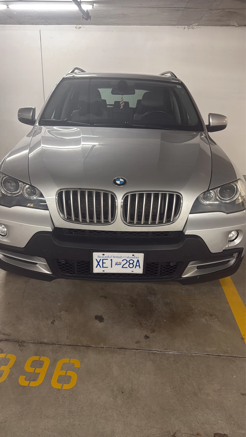Silver BMW X5