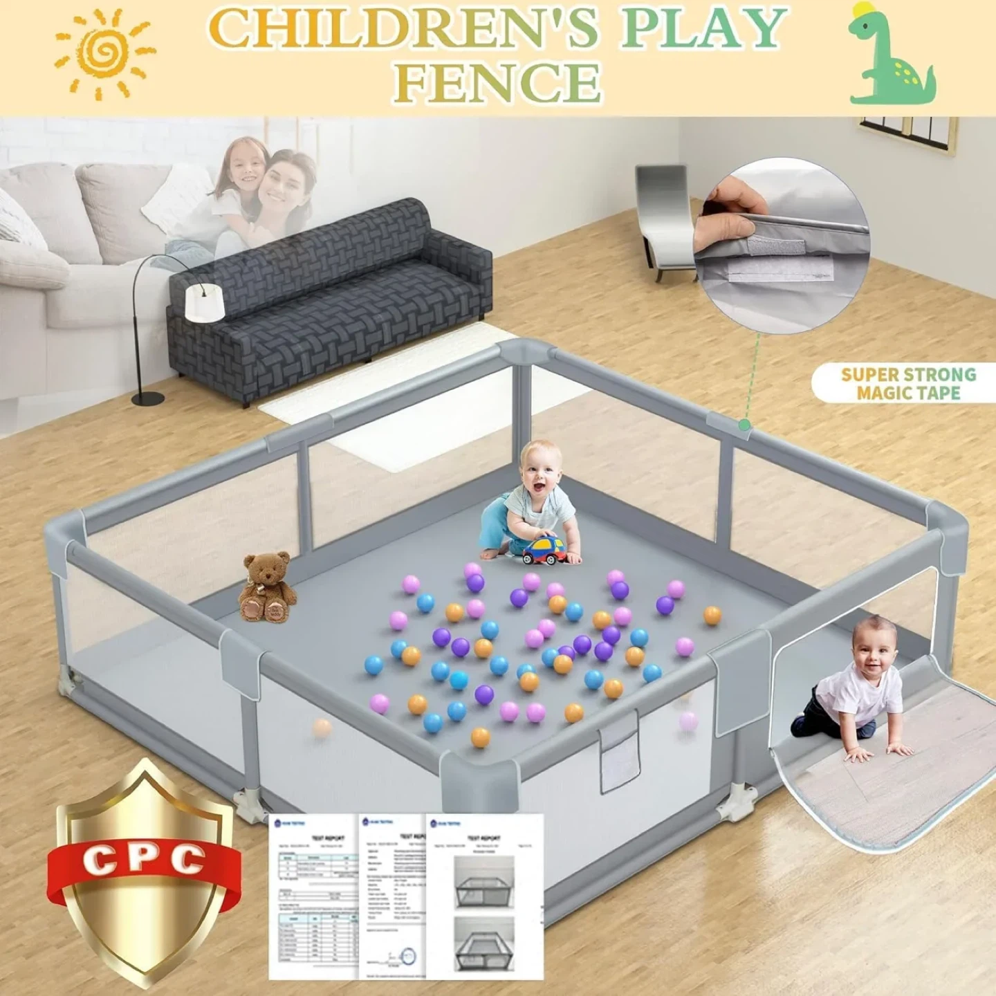Children's Playpen with Balls and Carrying Bag - photo 3