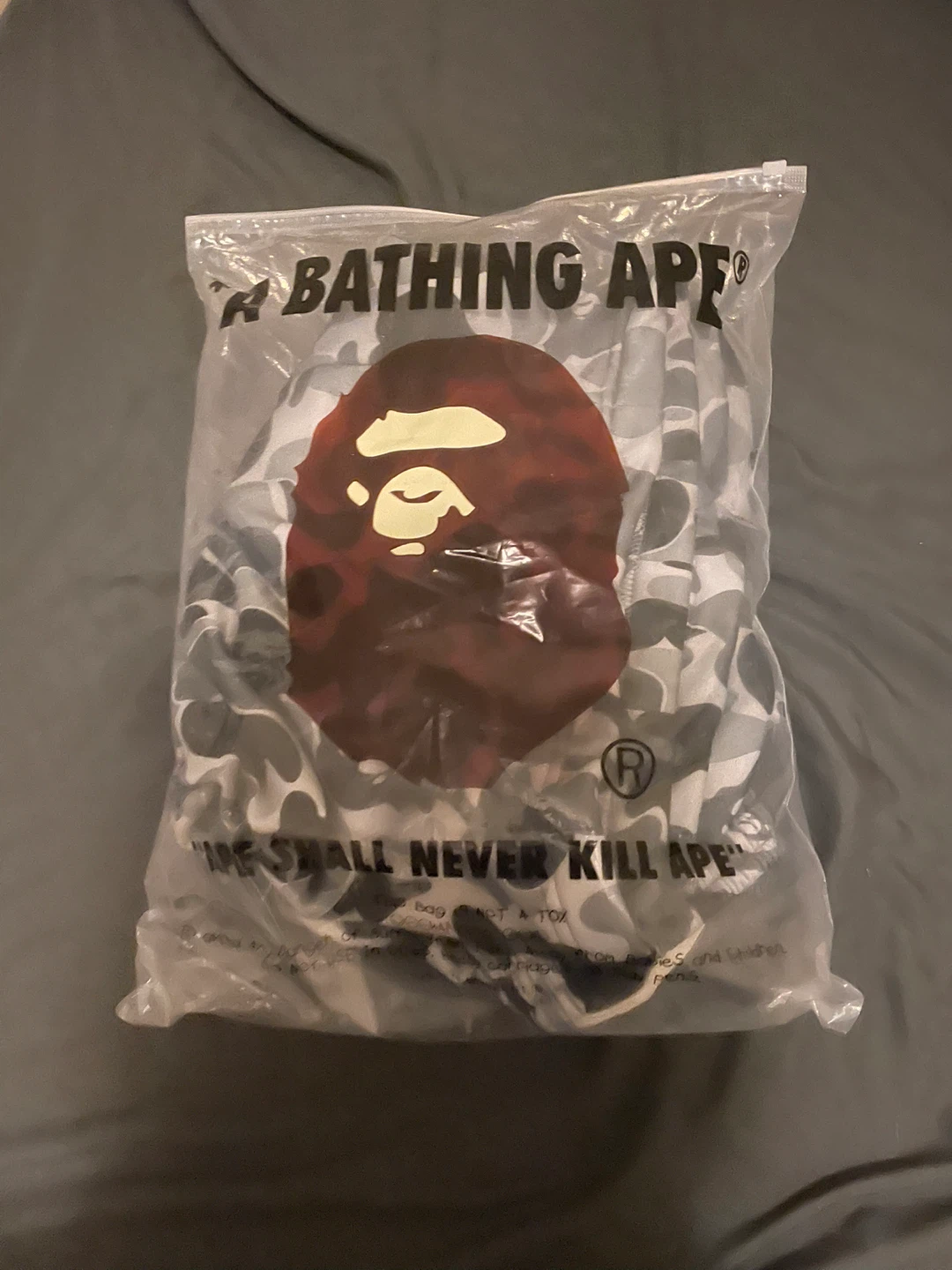 A Bathing Ape Camo Shorts Red - photo 3