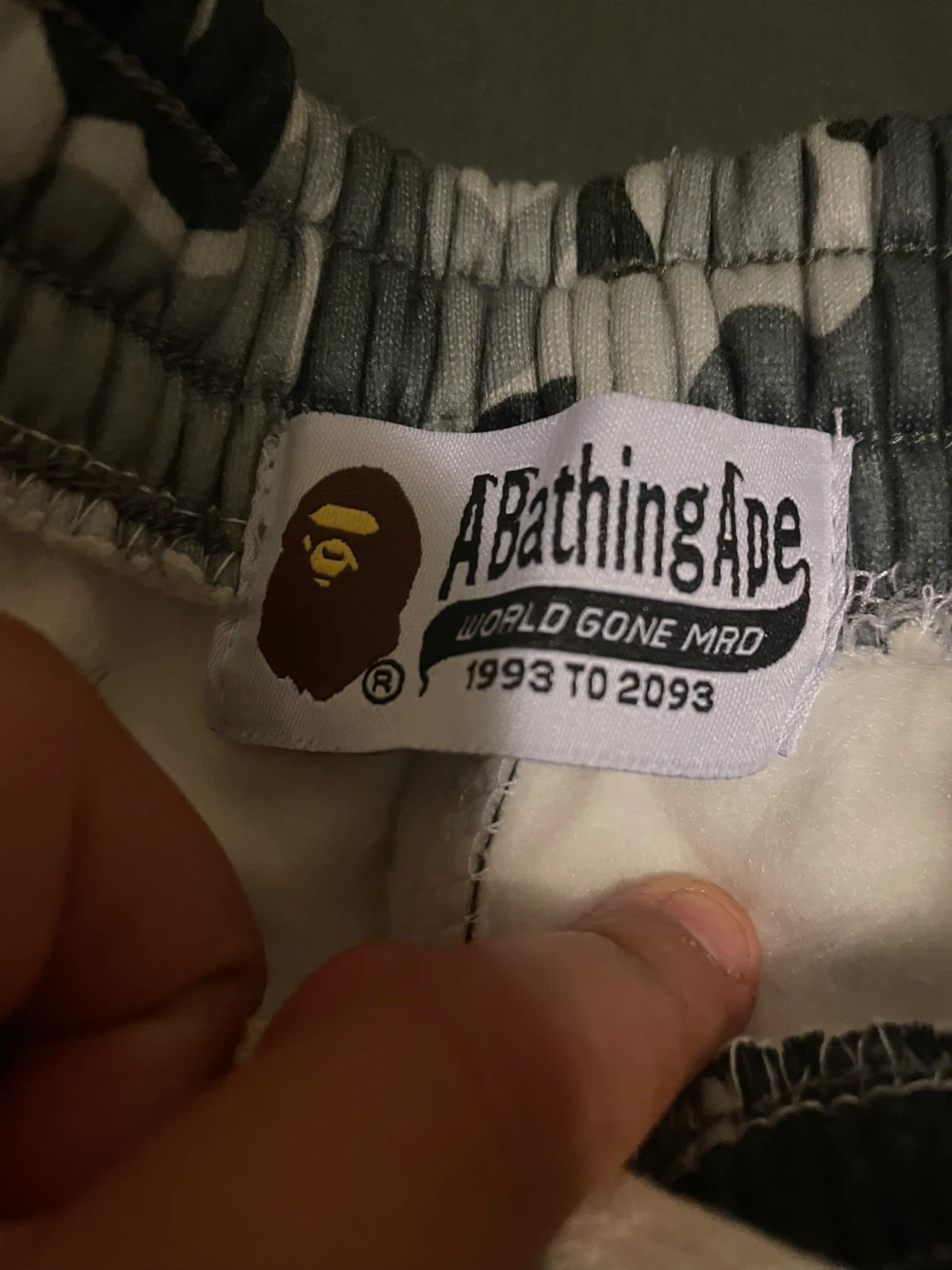 A Bathing Ape Camo Shorts Red - photo 2