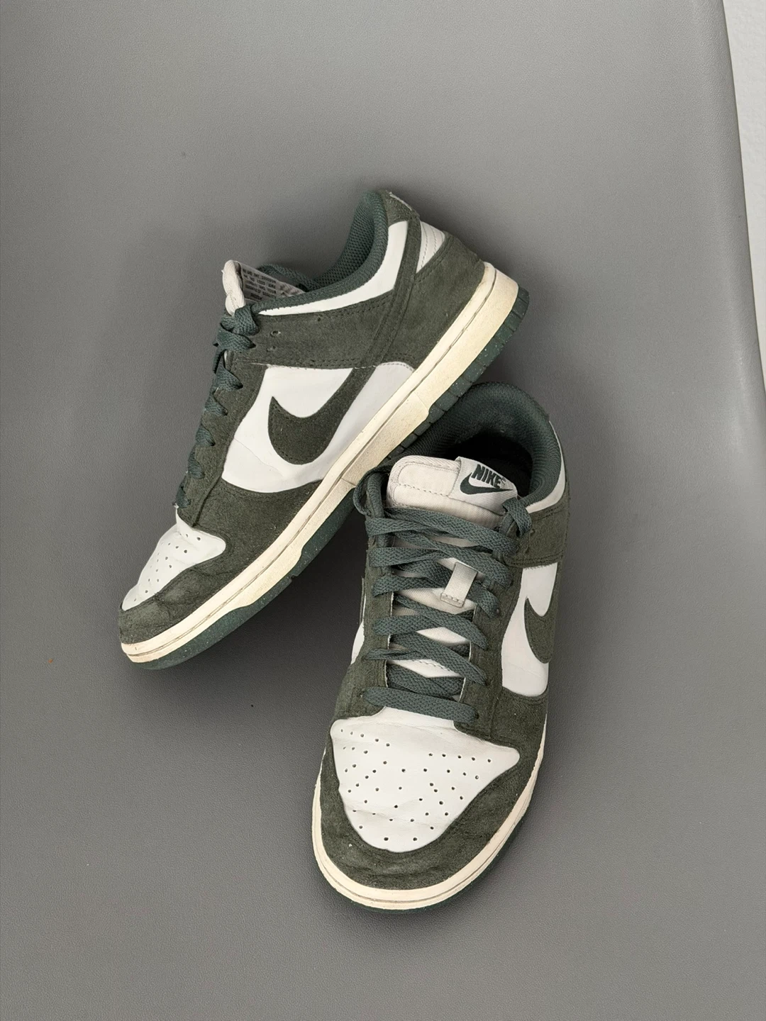 Nike Dunk Low - White/Dark Green - size 7 women - photo 3