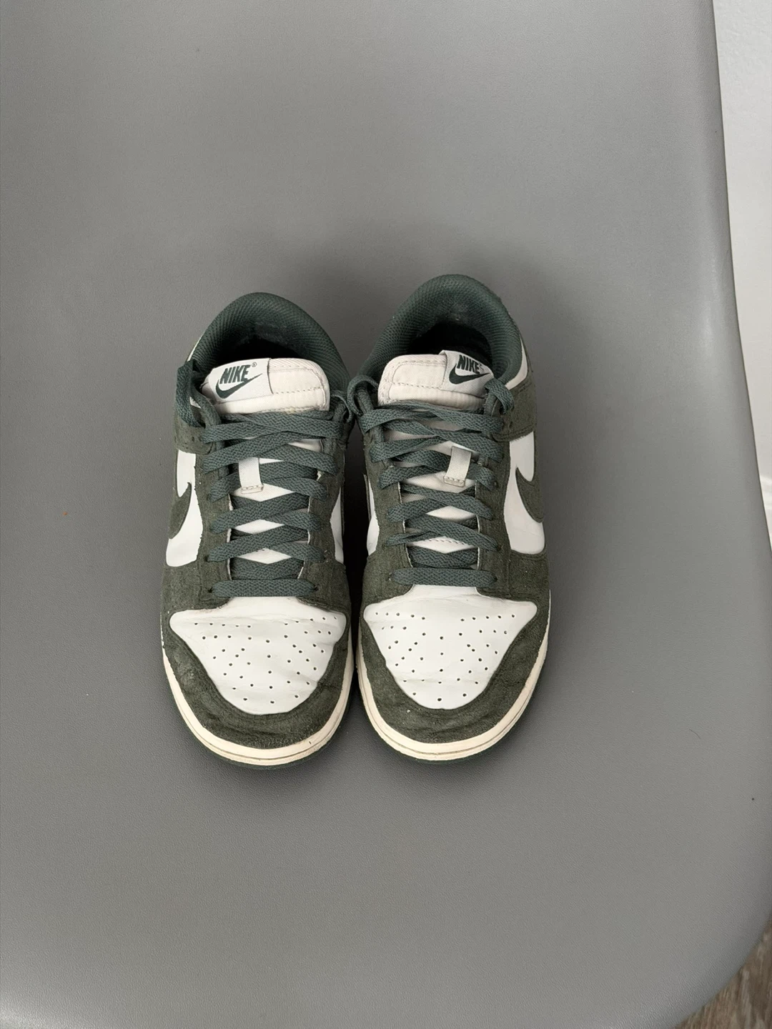 Nike Dunk Low - White/Dark Green - size 7 women - photo 2
