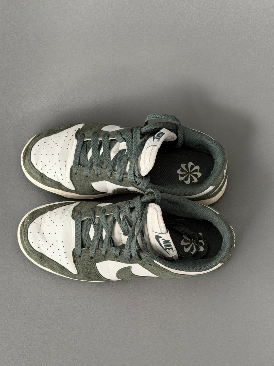 Nike Dunk Low - White/Dark Green - size 7 women - photo 4