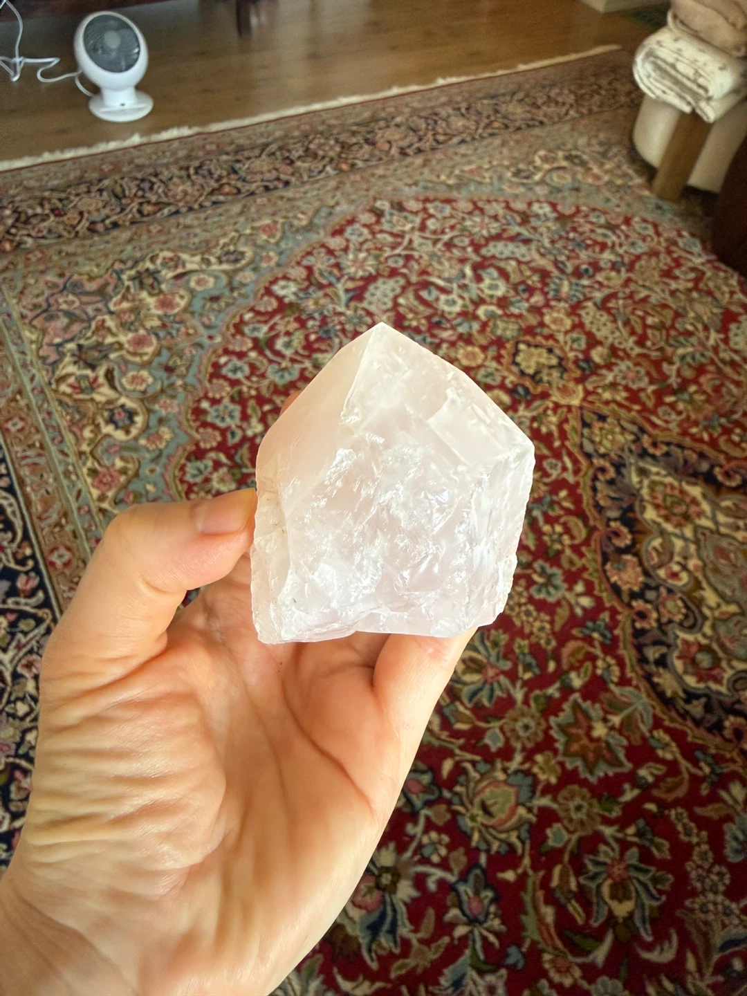 Partially Polished Raw Brazilian Rose Quartz Terminated - photo 5