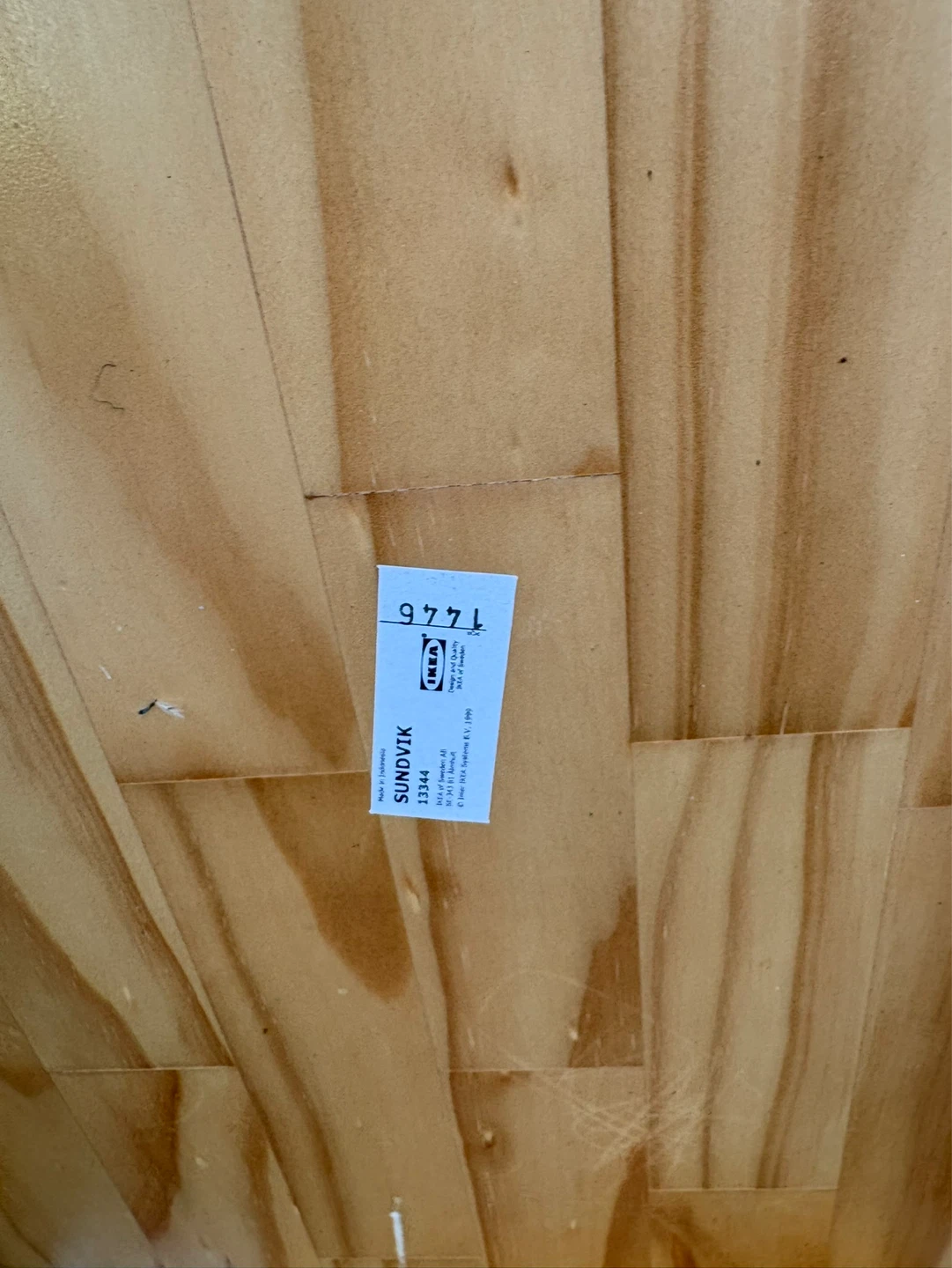 IKEA SUNDVIK Black Wood Table - photo 3