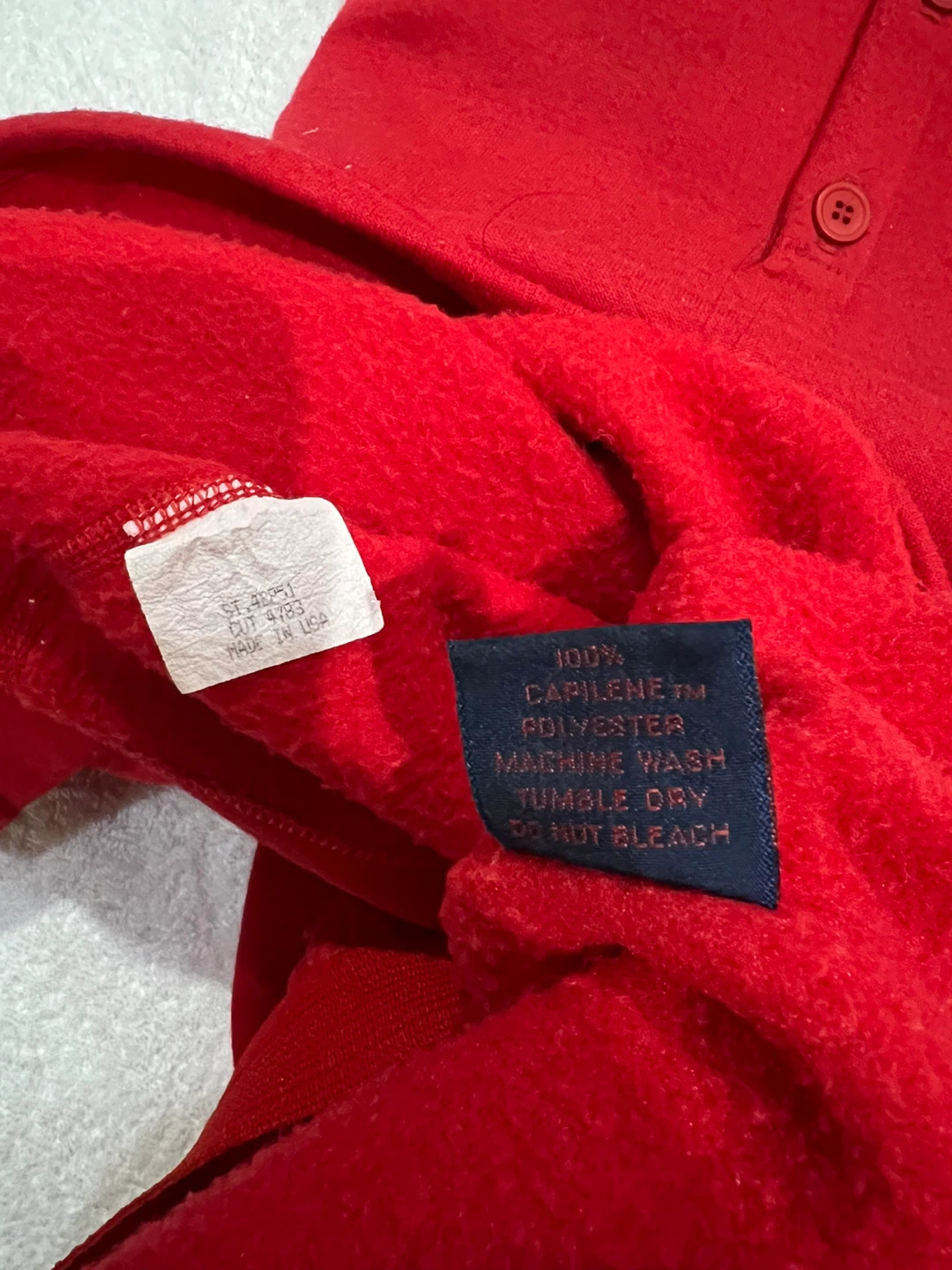 Patagonia Red Capilene Thermal   Long Sleeve Shirt &pants - photo 4