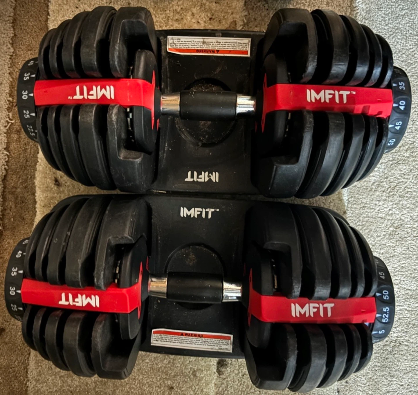 IMFit Adjustable 2 Dumbbell Sets (5-55.2lbs) - photo 5
