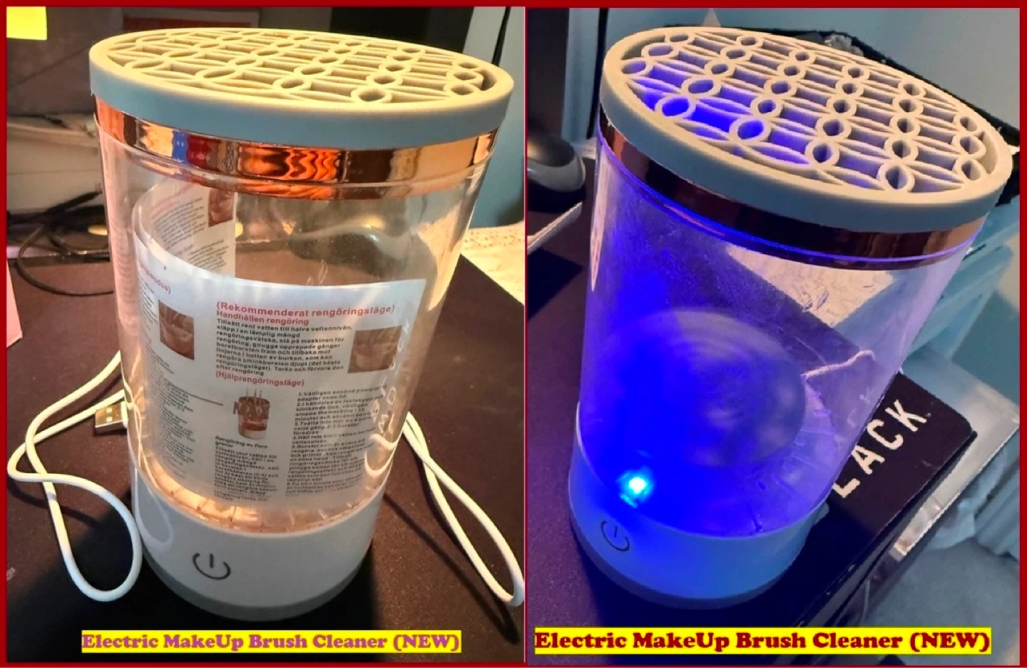 Electric MakeUp Brush Cleaner & Cosmetics Organizer (LNIB) - photo 4