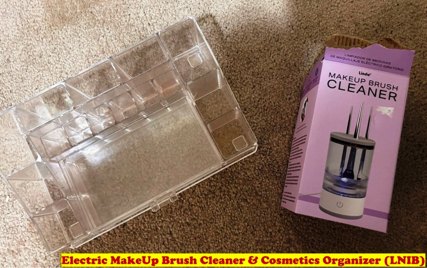 Electric MakeUp Brush Cleaner & Cosmetics Organizer (LNIB)