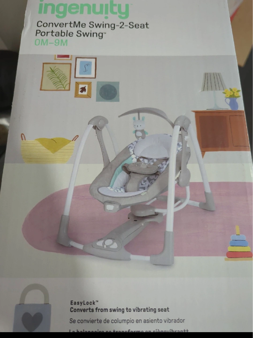 Ingenuity ConvertMe Swing-2-Seat Portable Swing OM-9M - photo 5