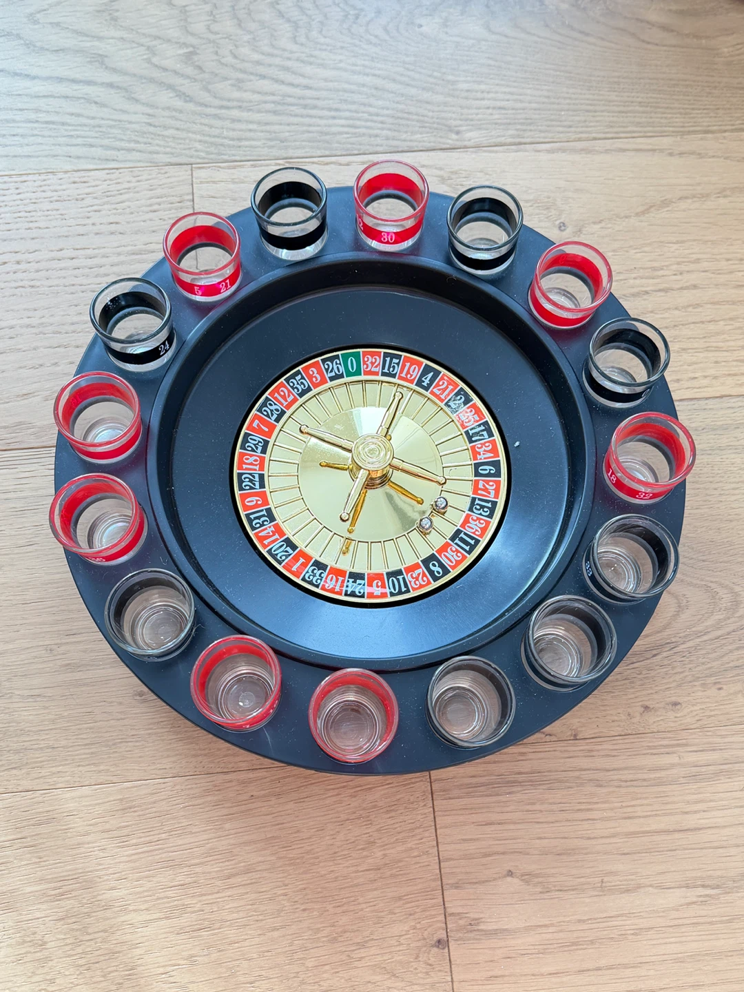 Roulette Wheel Shot Glass Game Set(NO BOX)