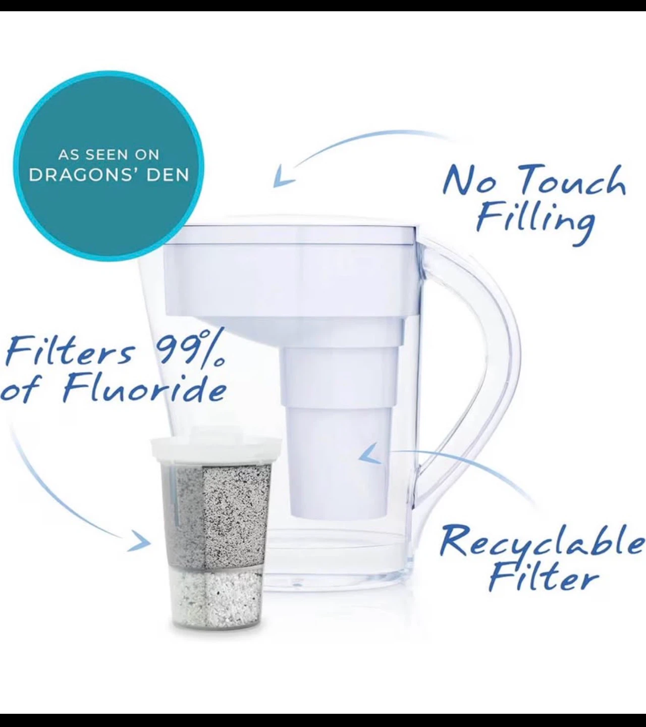 NIB Santevia Mina Fluoride Water Pitcher - photo 4