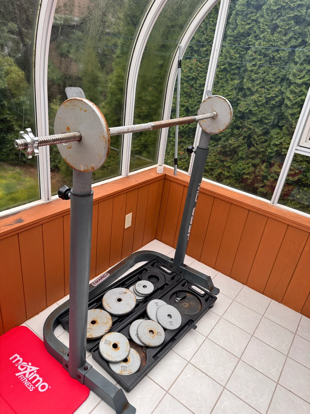 Marcy Weight Set with Barbell and Hand Grips - photo 4
