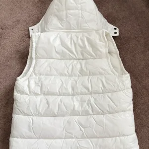Moncler White Puffer Vest Size S