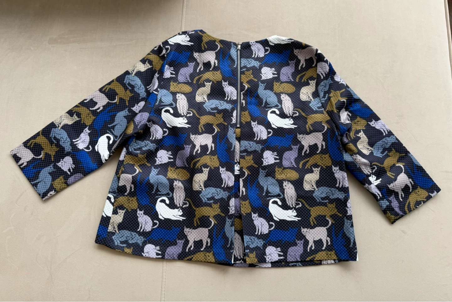 Women's Cat Print Blouse - photo 2