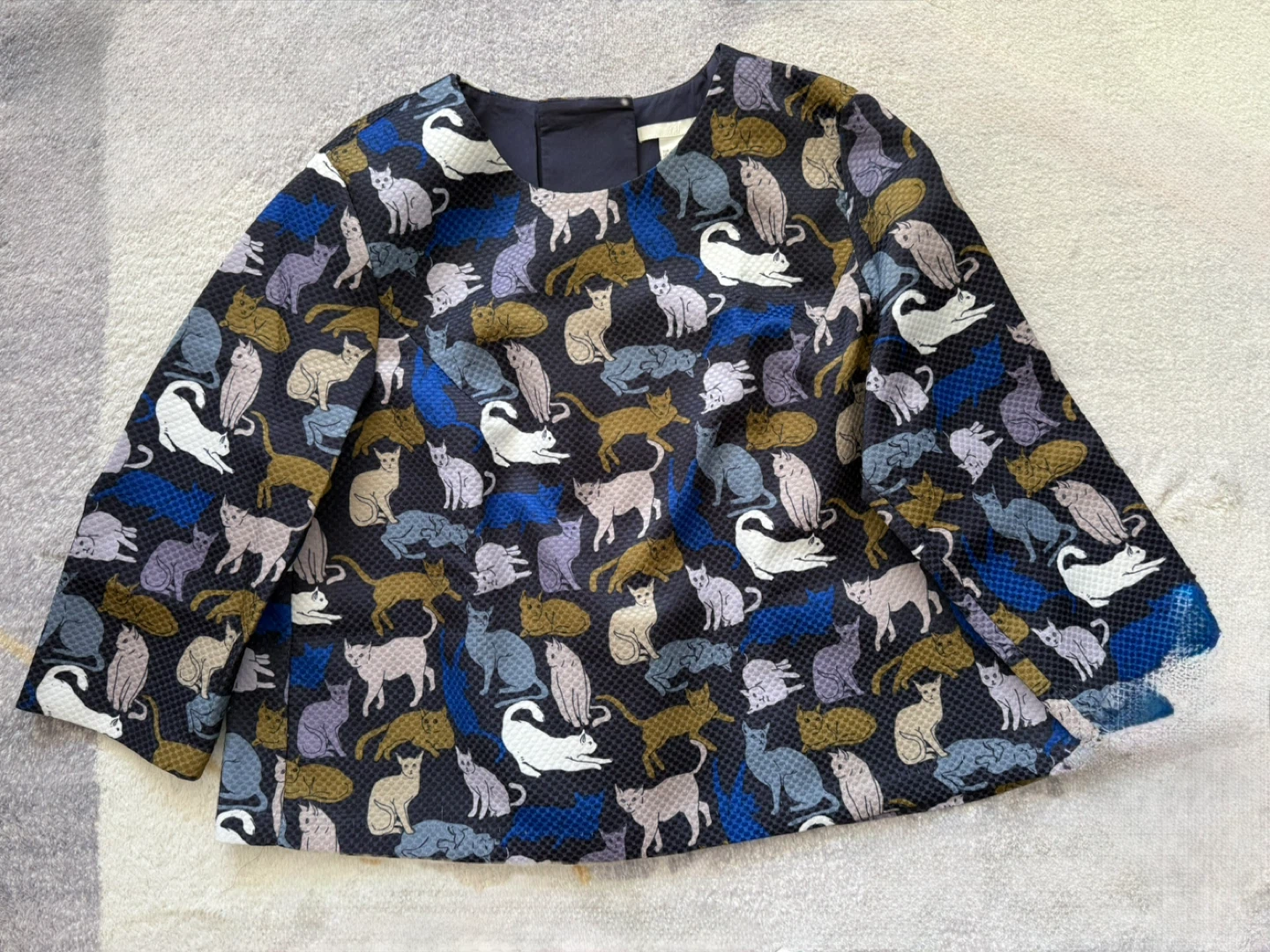 Women's Cat Print Blouse