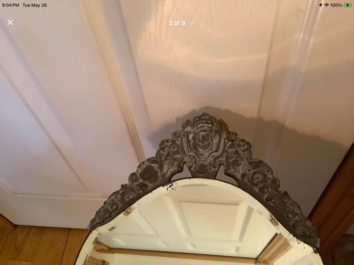 Antique/Vintage Ornate Beveled Wall Mirror 🐞 - photo 2