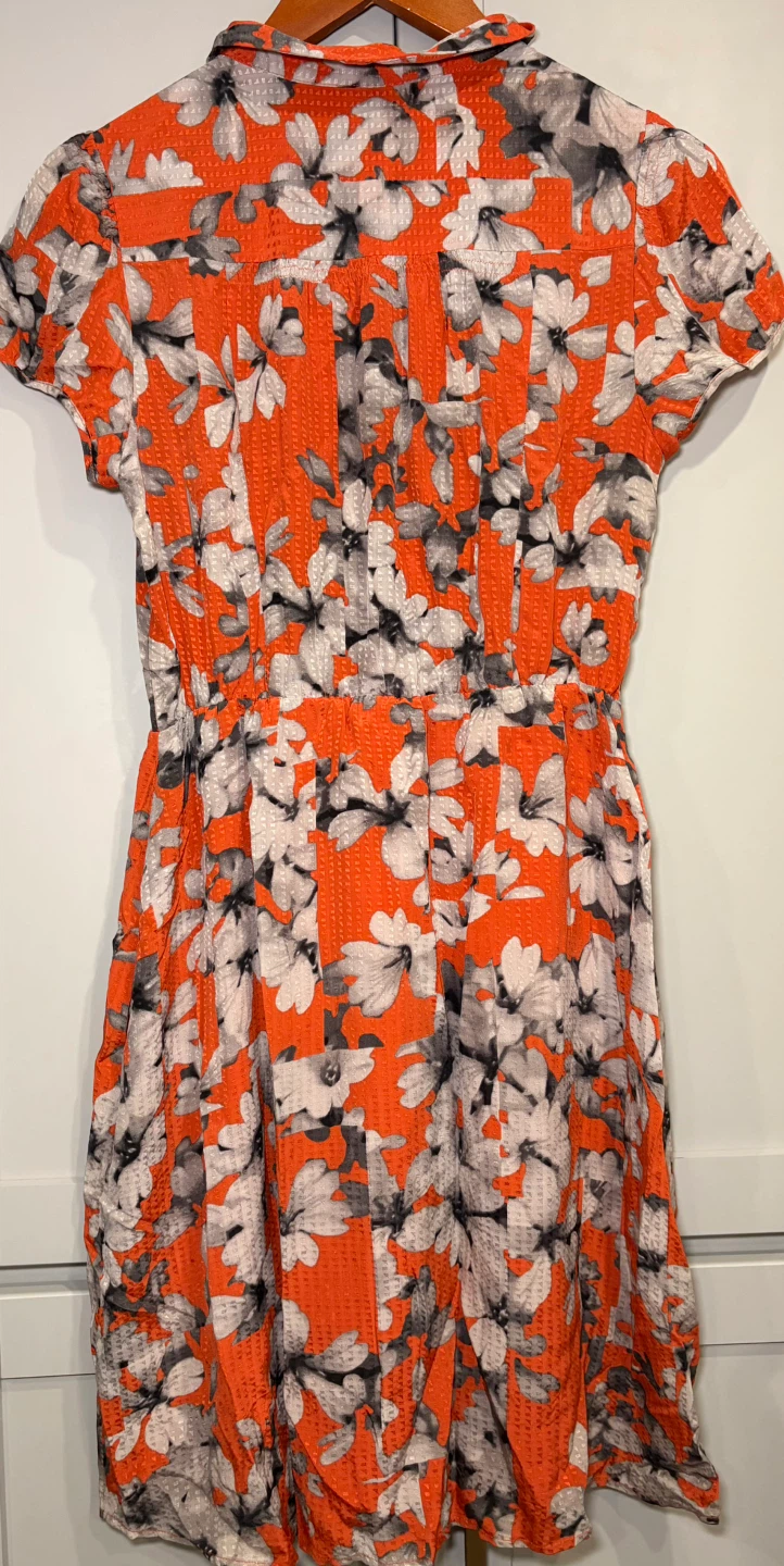 Maeve Orange Floral Dress Size 2 - photo 2