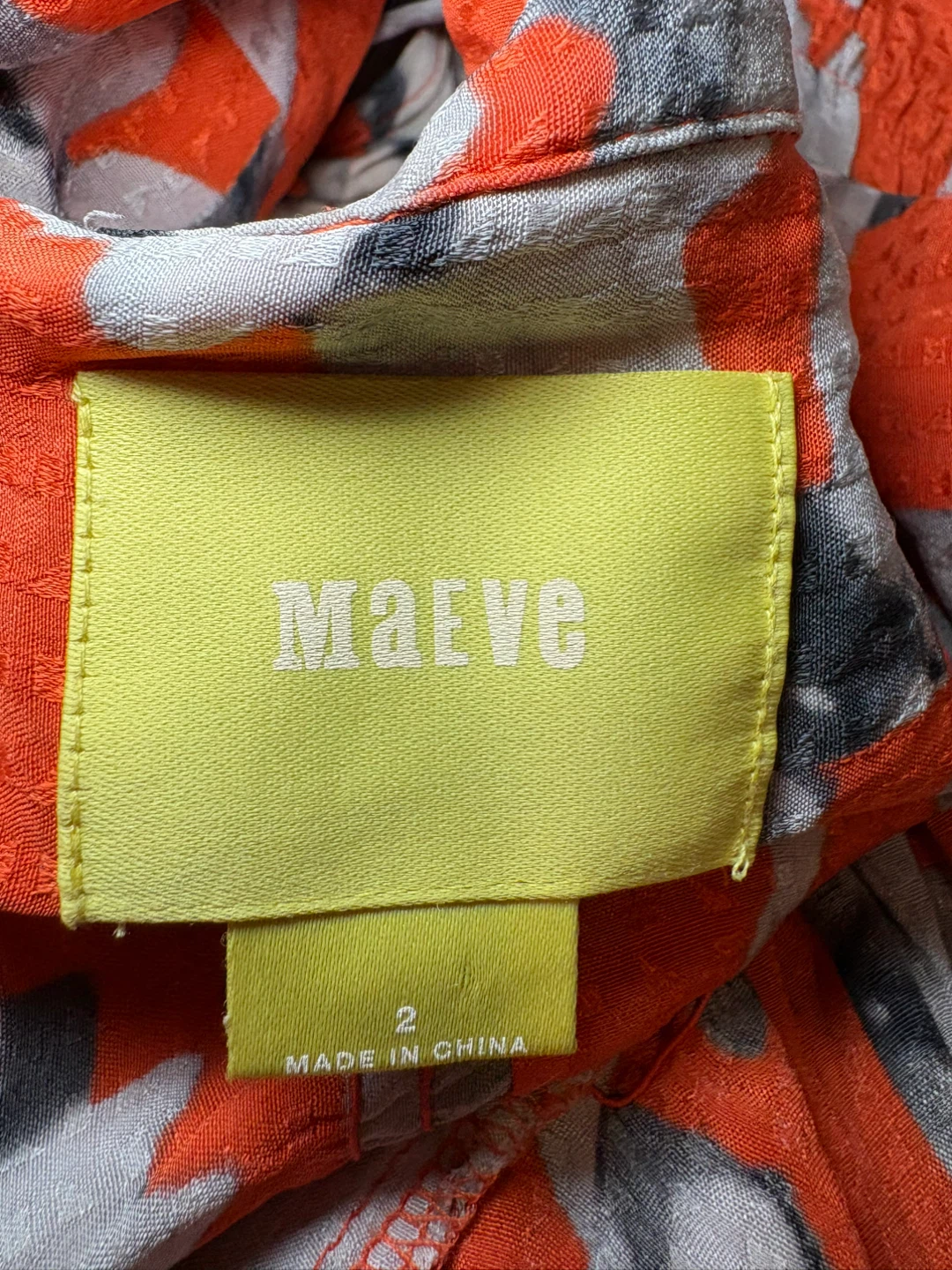 Maeve Orange Floral Dress Size 2 - photo 4