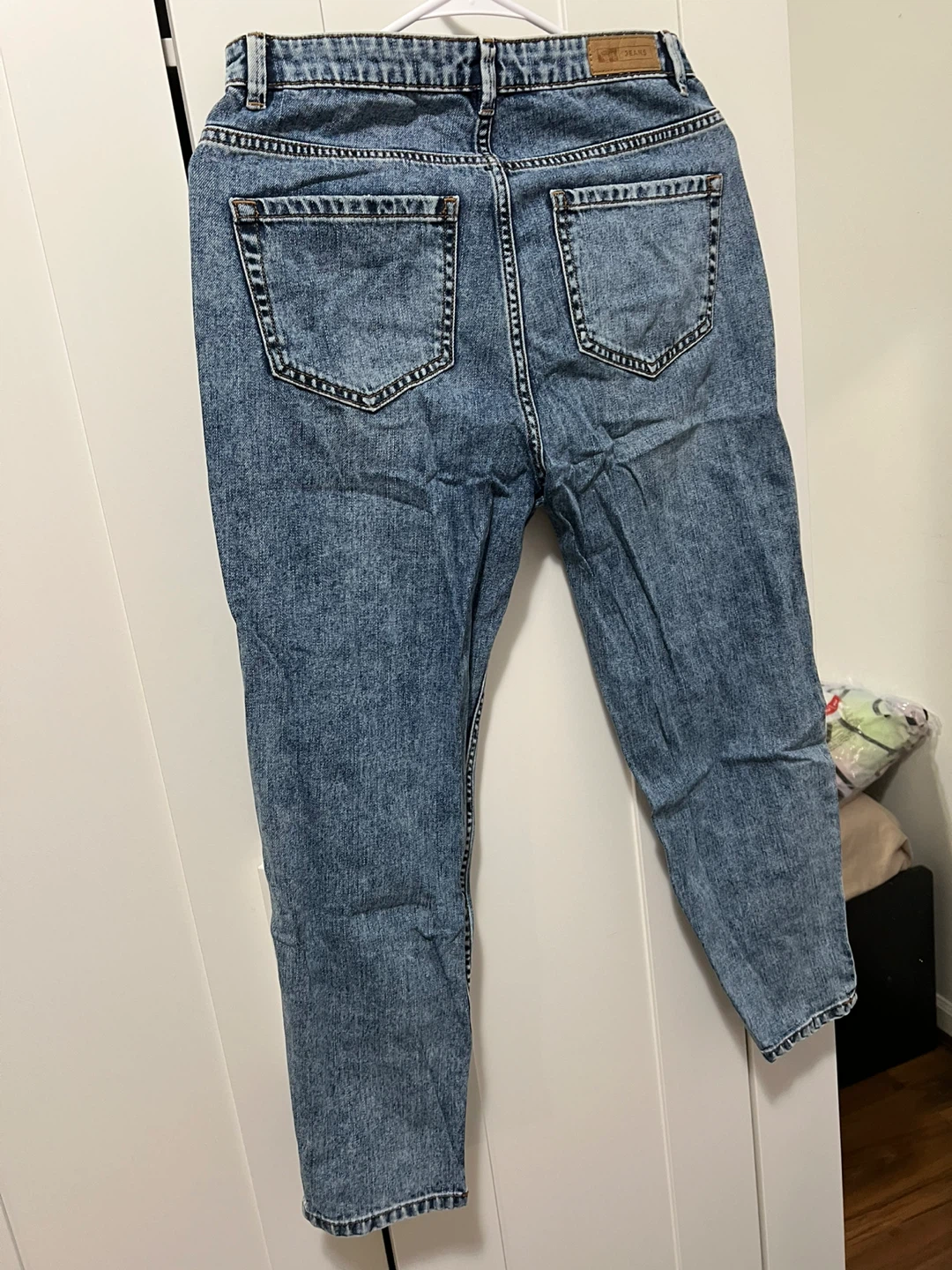 Women's Distressed Blue Denim Jeans - photo 5